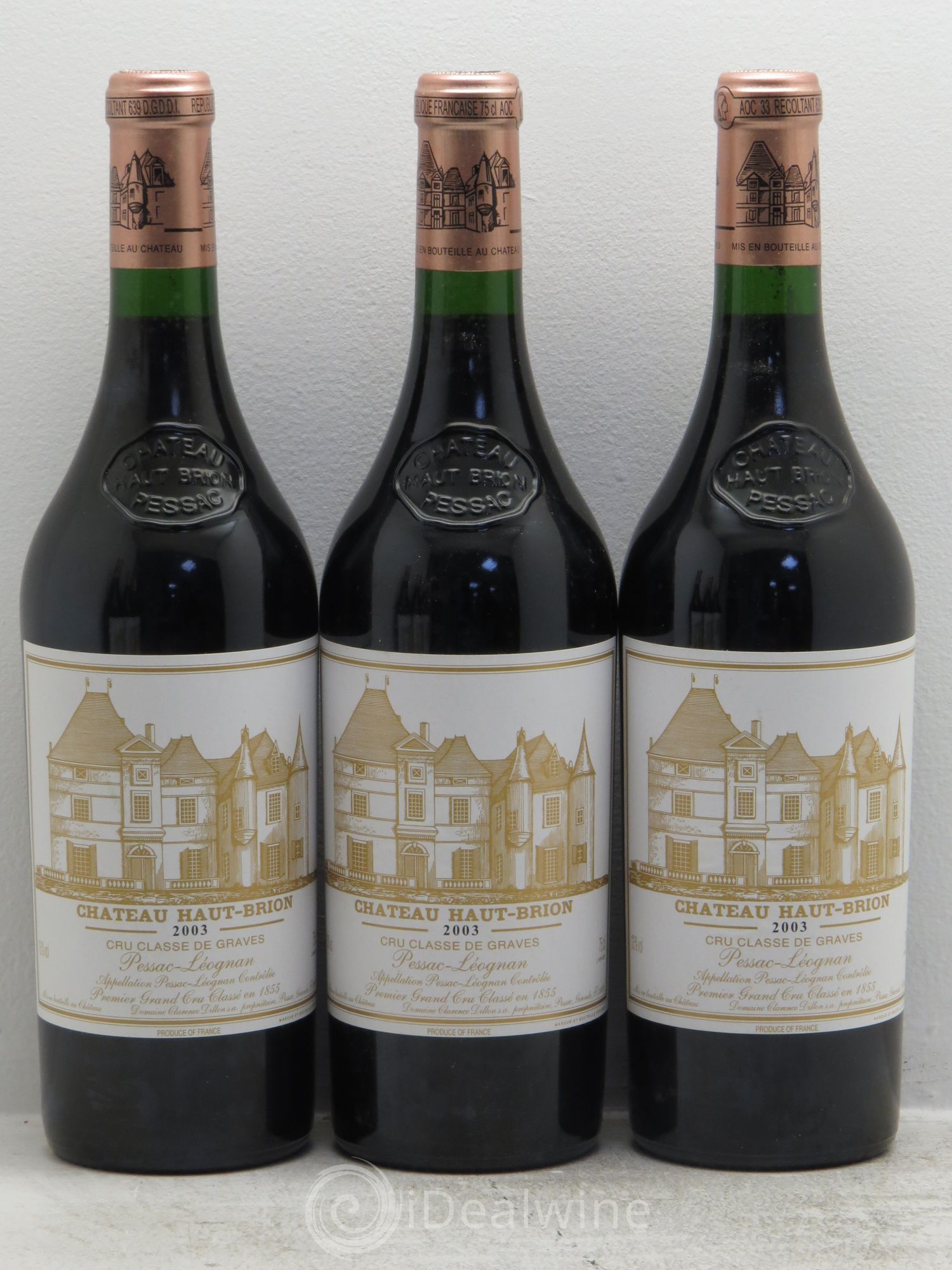 Château Haut Brion 1er Grand Cru Classé 2003 - Lot de 6 bouteilles - 1