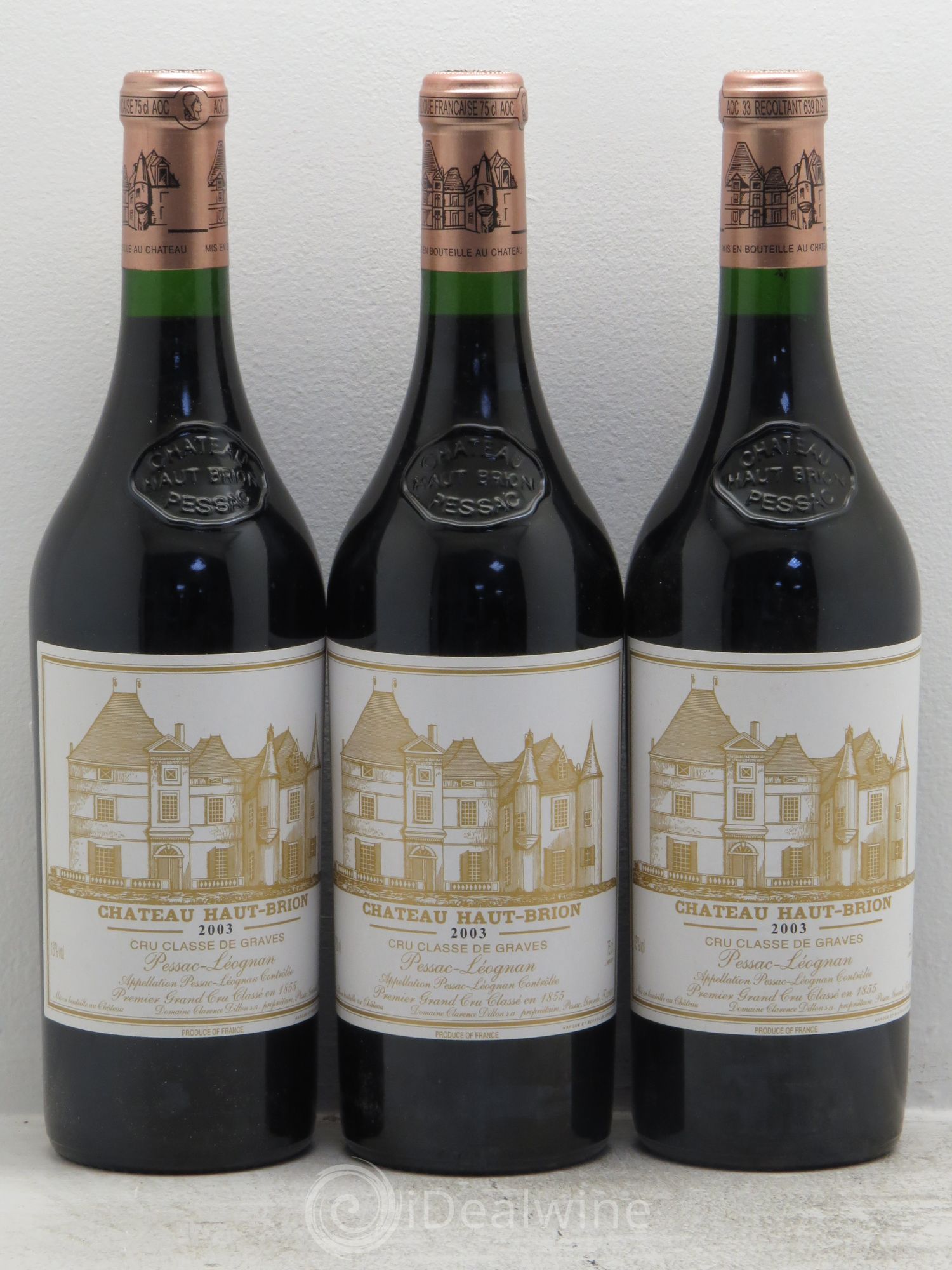 Château Haut Brion 1er Grand Cru Classé 2003 - Lot de 6 bouteilles - 2