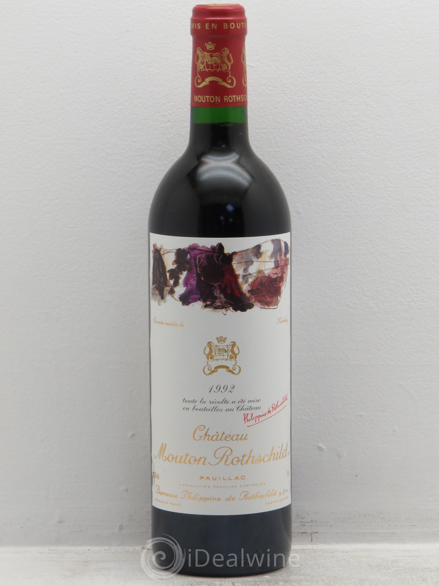 Château Mouton Rothschild 1er Grand Cru Classé 1992 - Lot de 1 bouteille - 0