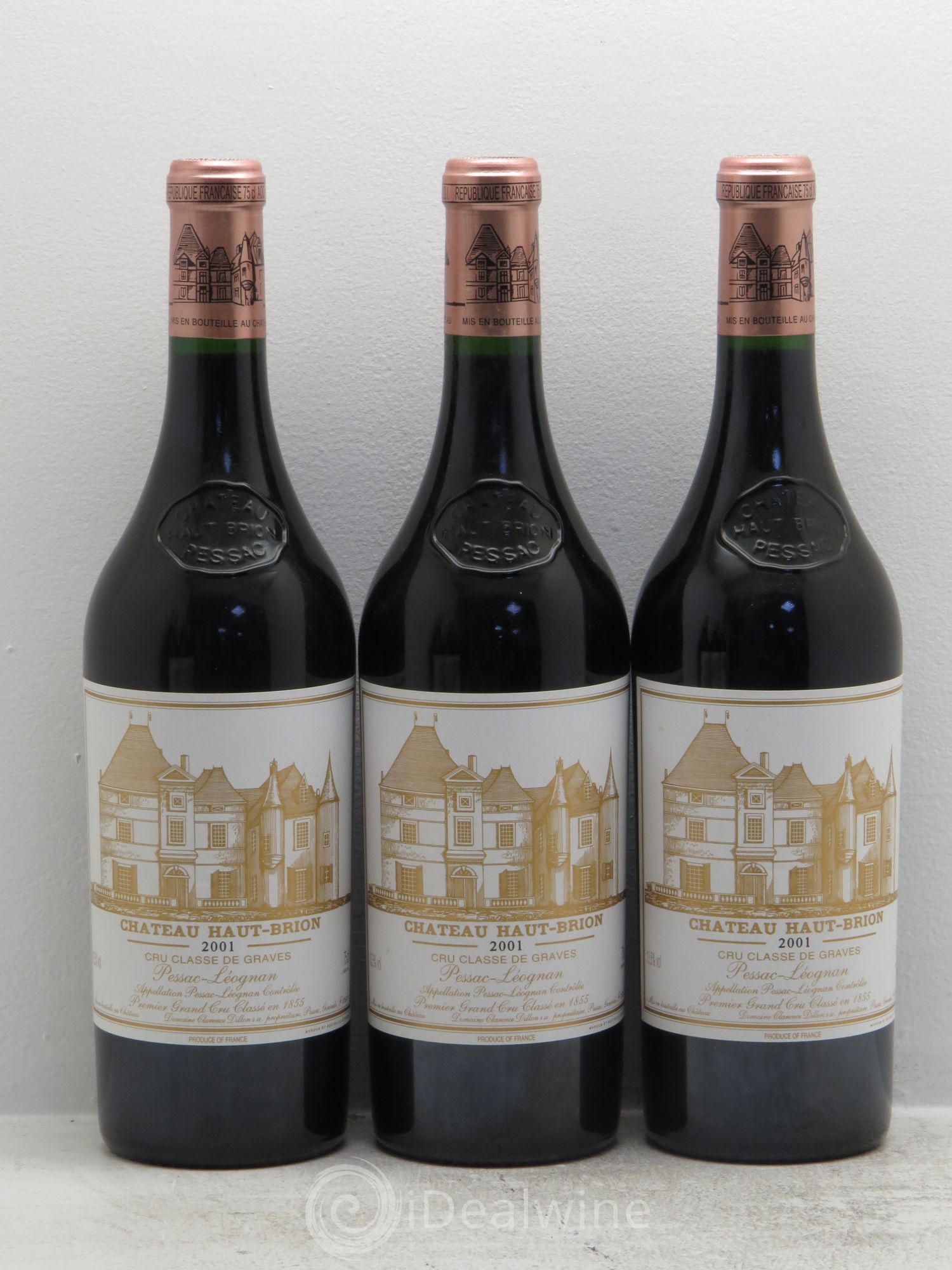 Château Haut Brion 1er Grand Cru Classé 2001 - Lot de 6 bouteilles - 1