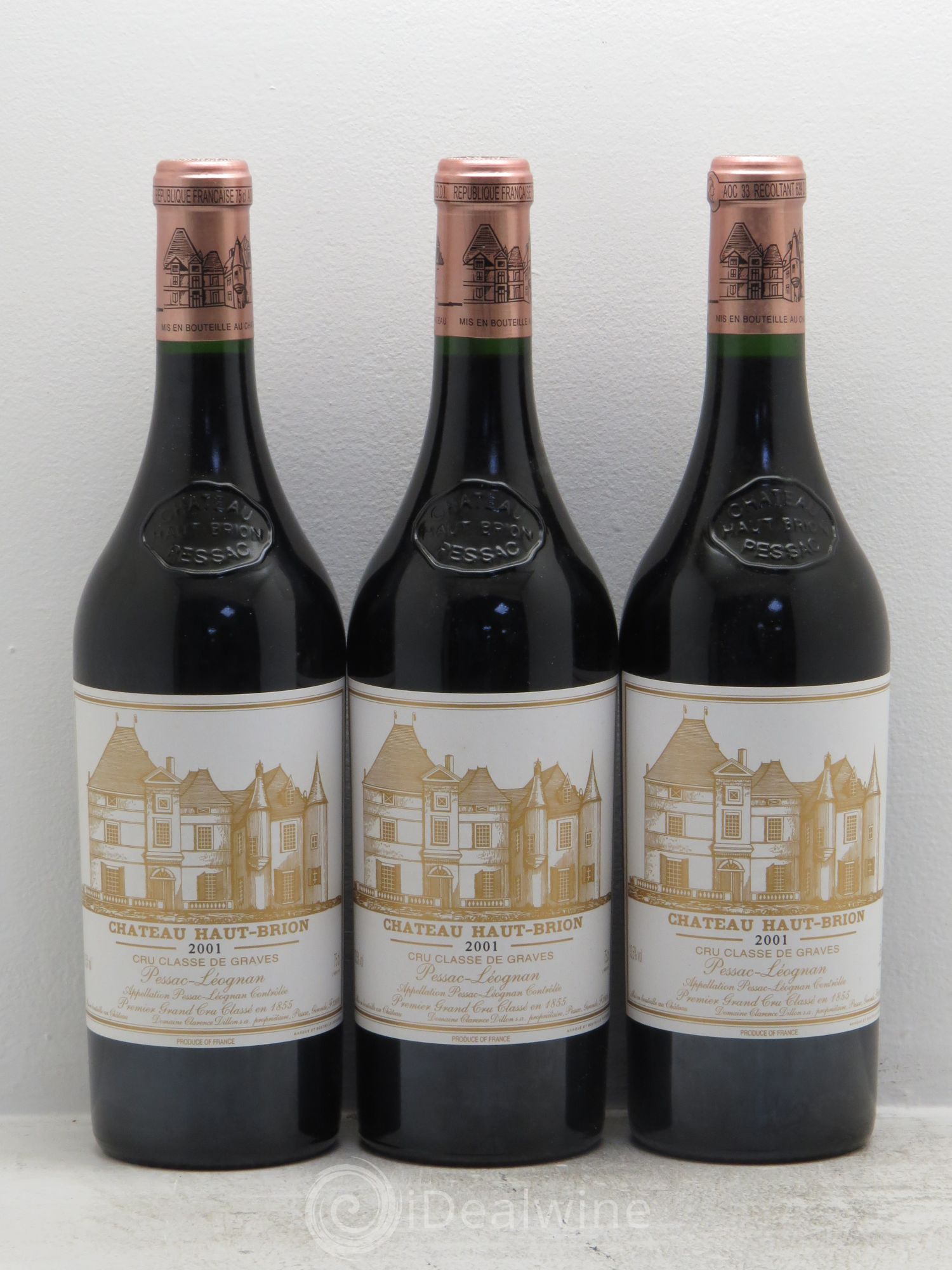 Château Haut Brion 1er Grand Cru Classé 2001 - Lot de 6 bouteilles - 2