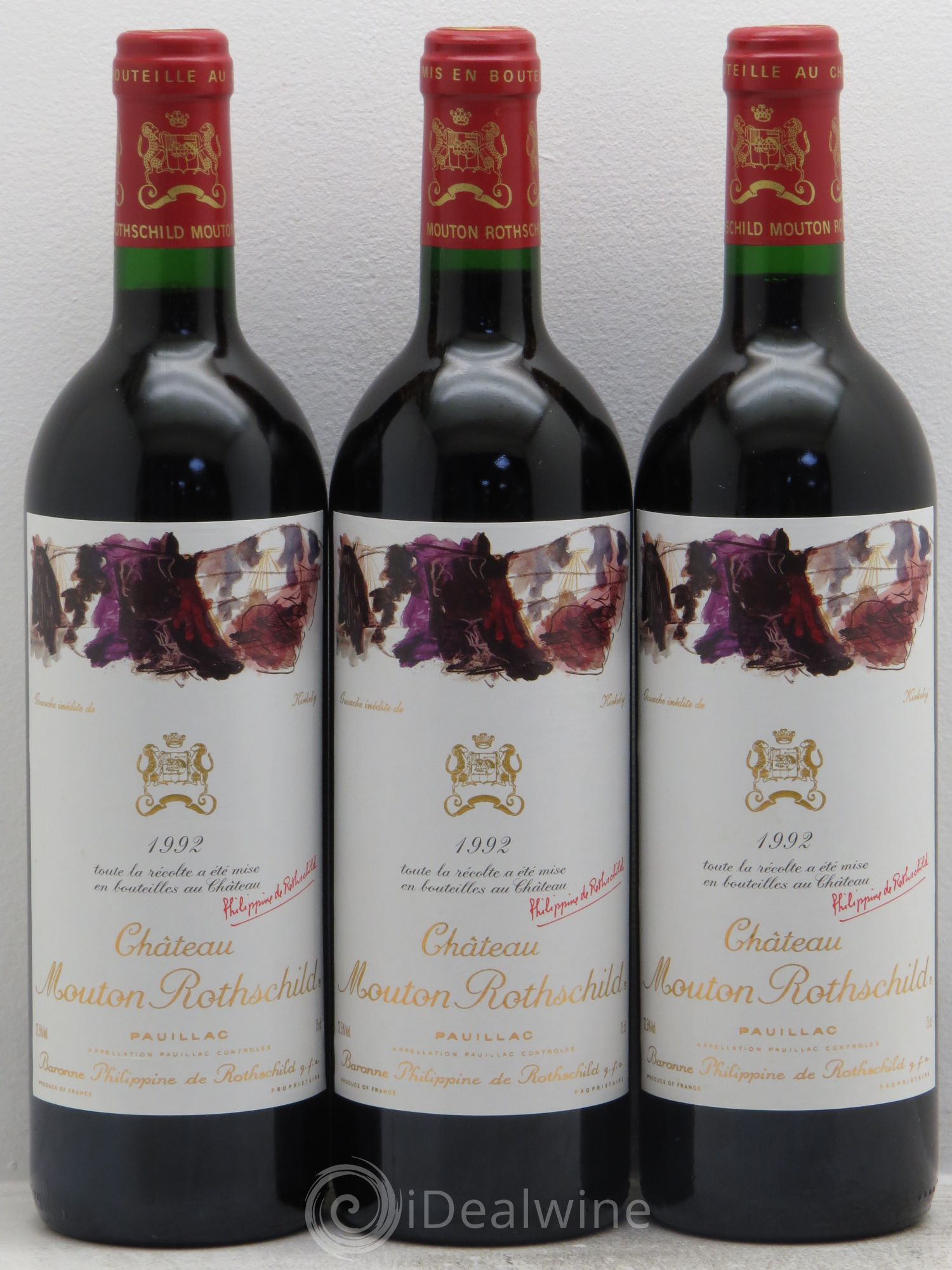 Château Mouton Rothschild 1er Grand Cru Classé 1992 - Lot de 6 bouteilles - 2