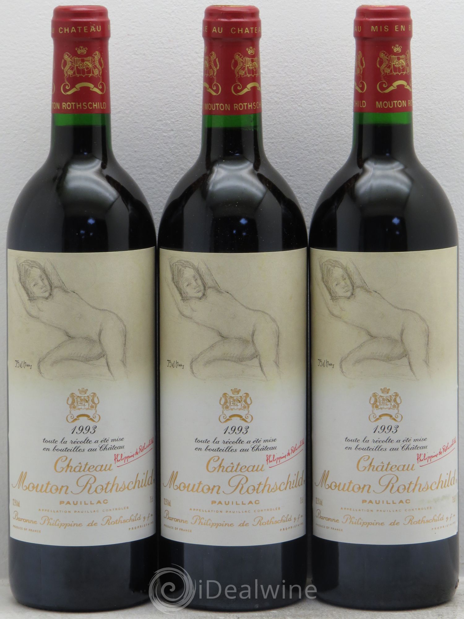 Château Mouton Rothschild 1er Grand Cru Classé 1993 - Lot de 6 bouteilles - 2
