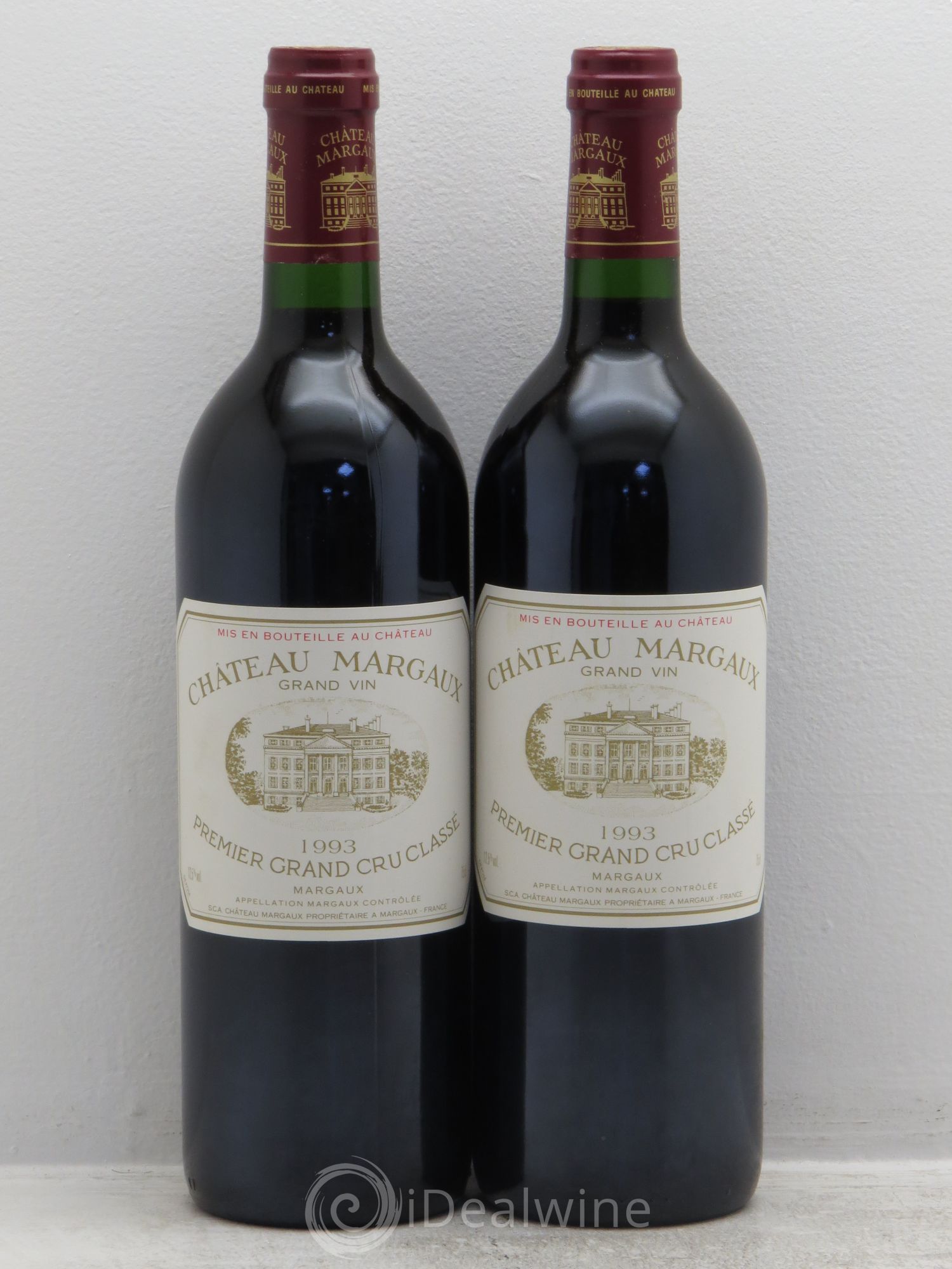 Château Margaux 1er Grand Cru Classé 1993 - Lot de 2 bouteilles - 0