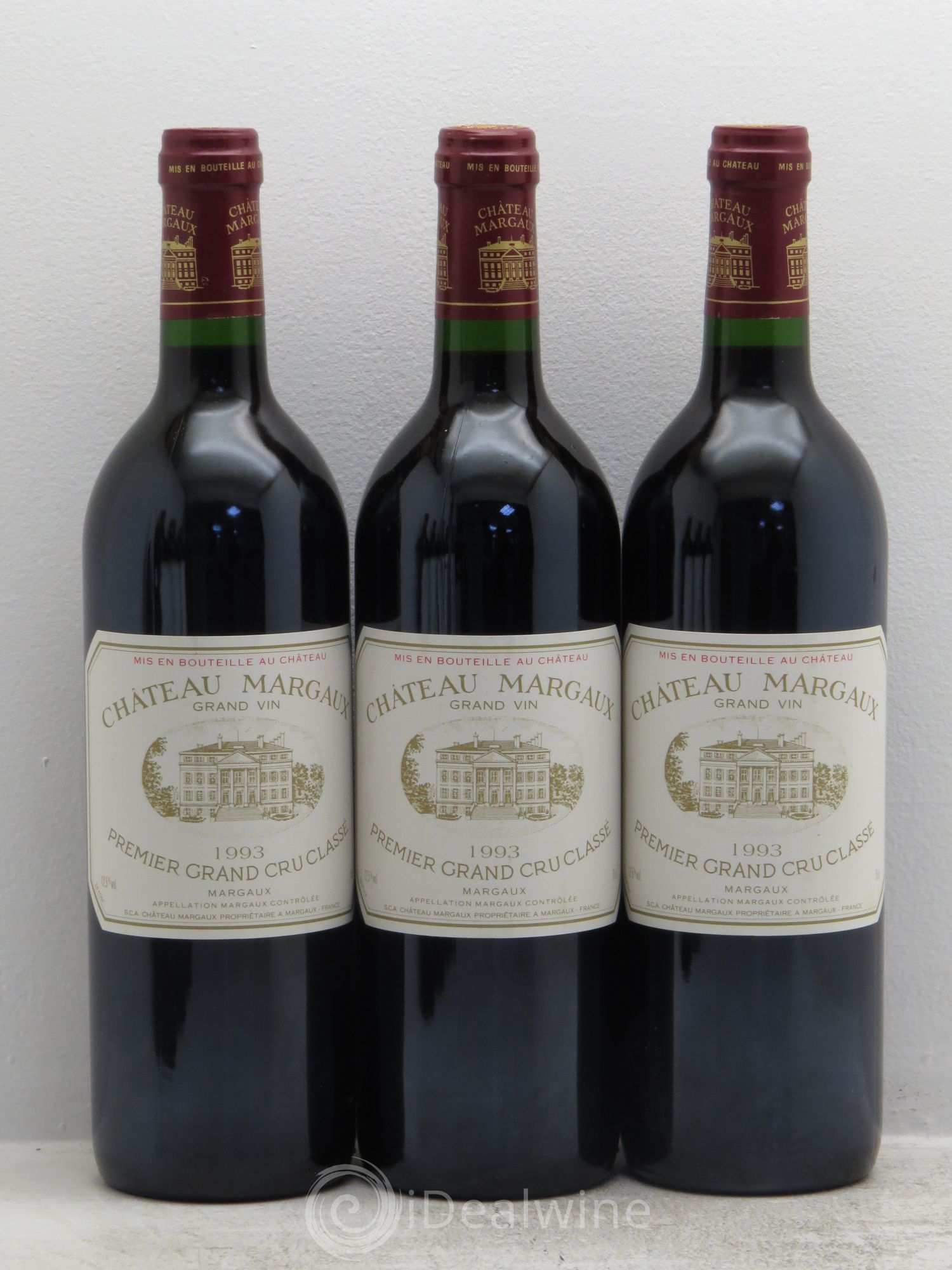 Château Margaux 1er Grand Cru Classé 1993 - Lot de 6 bouteilles - 1