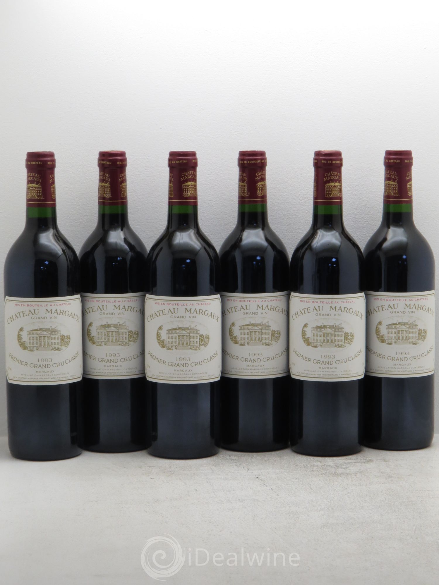 Château Margaux 1er Grand Cru Classé 1993 - Lot de 6 bouteilles - 0