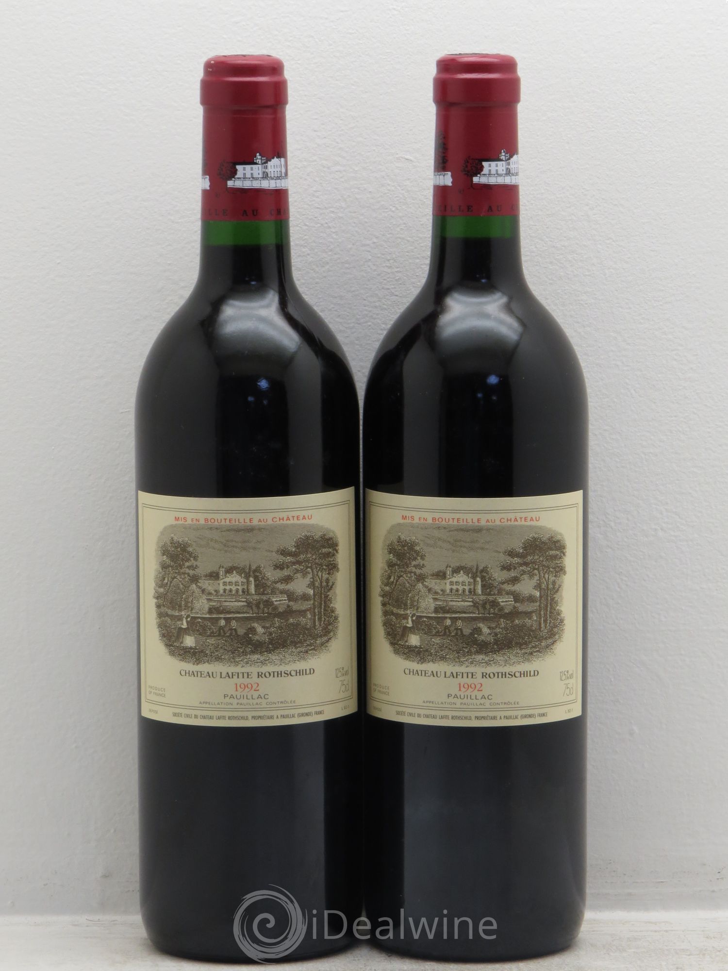 Château Lafite Rothschild 1er Grand Cru Classé 1992 - Lot de 2 bouteilles - 0