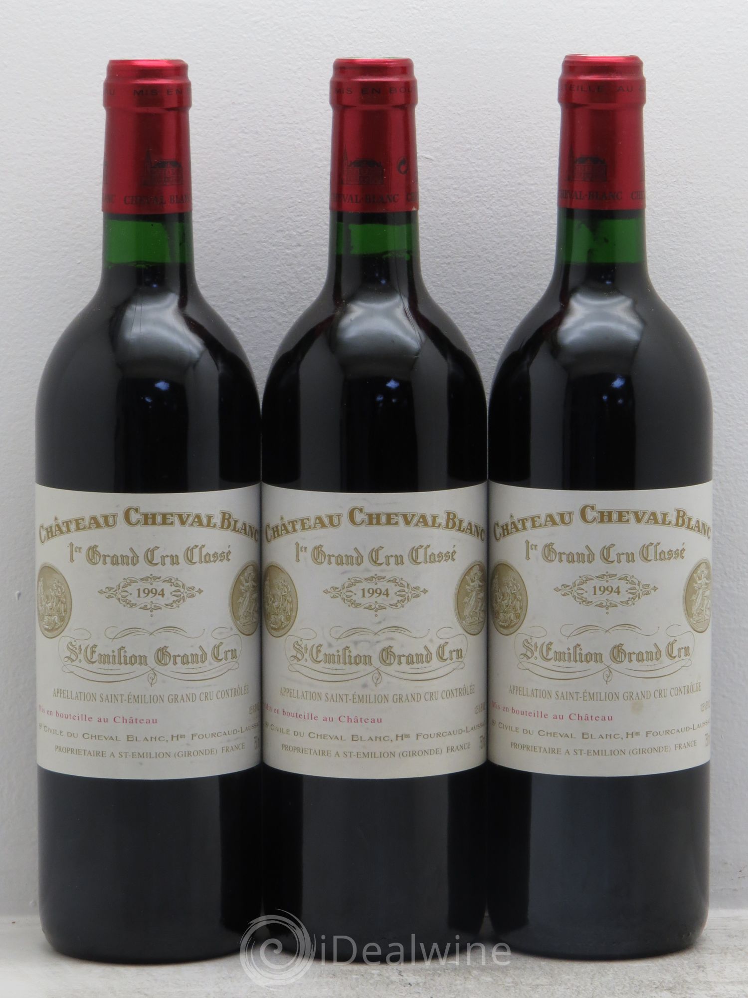 Château Cheval Blanc 1er Grand Cru Classé A 1994 - Lot de 3 bouteilles - 0