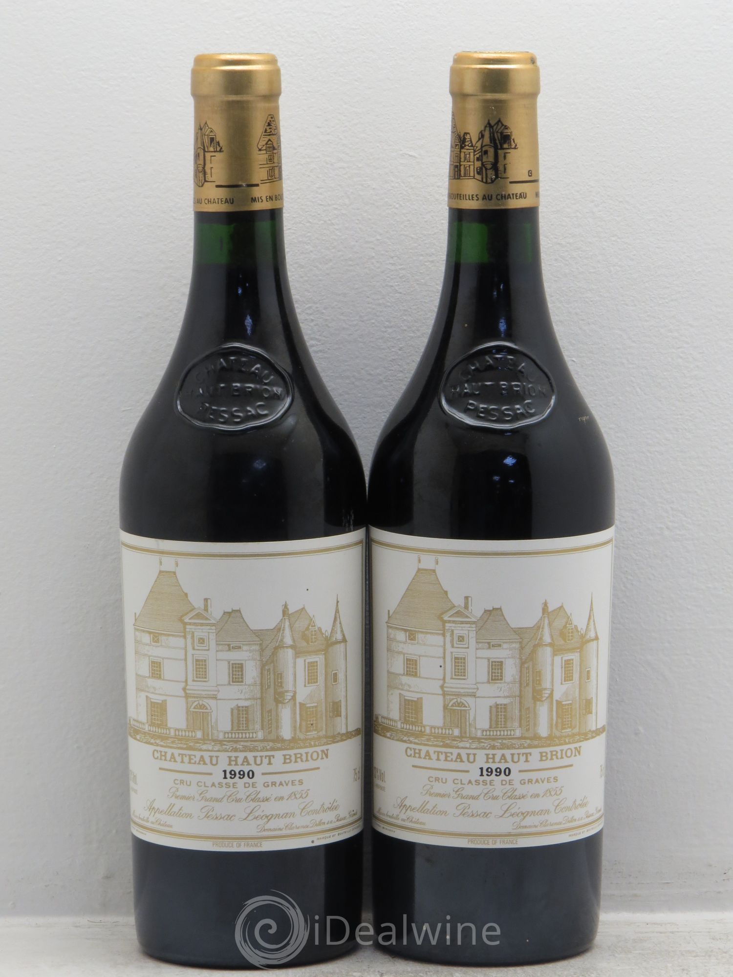 Château Haut Brion 1er Grand Cru Classé 1990 - Lot de 2 bouteilles - 0
