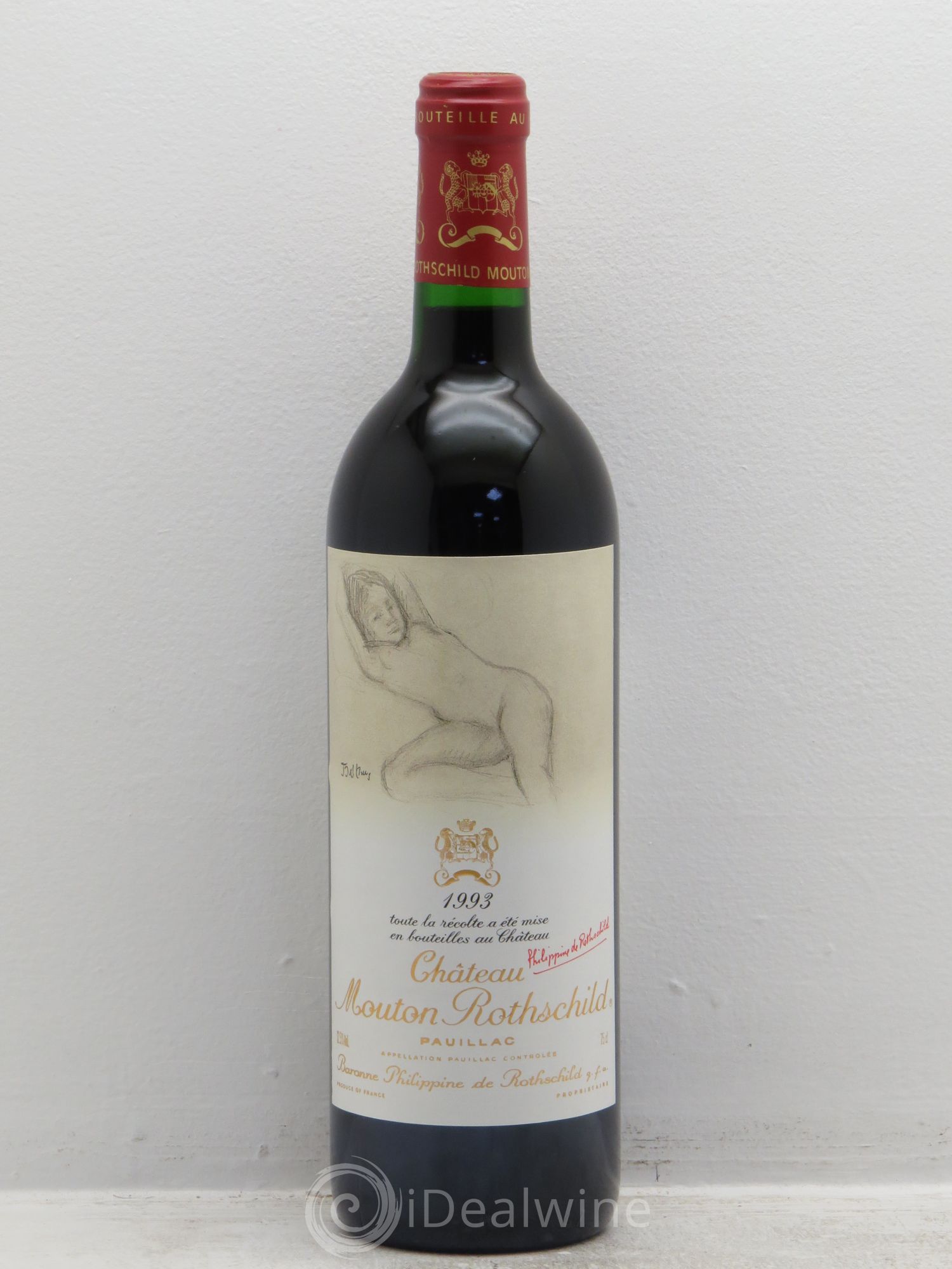 Château Mouton Rothschild 1er Grand Cru Classé 1993 - Lot de 1 bouteille - 0