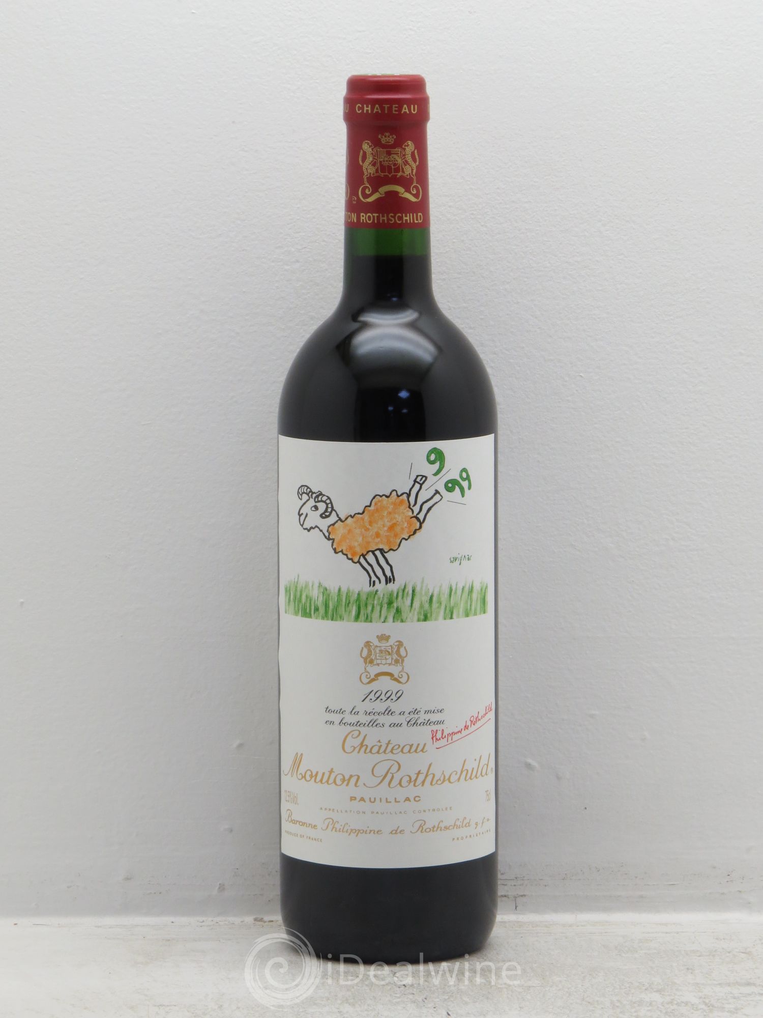 Château Mouton Rothschild 1er Grand Cru Classé 1999 - Lot de 1 bouteille - 0