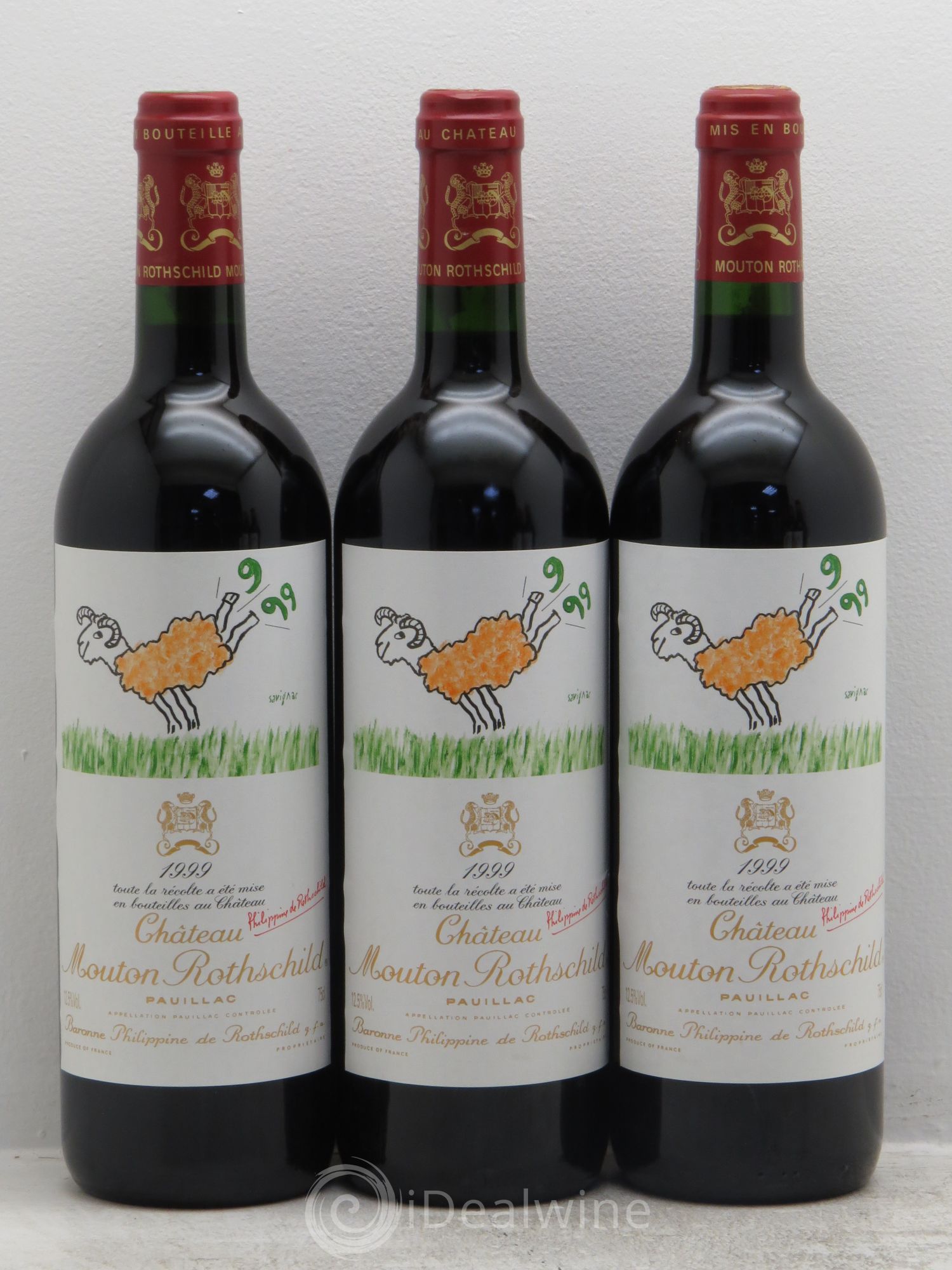 Château Mouton Rothschild 1er Grand Cru Classé 1999 - Lot de 6 bouteilles - 2