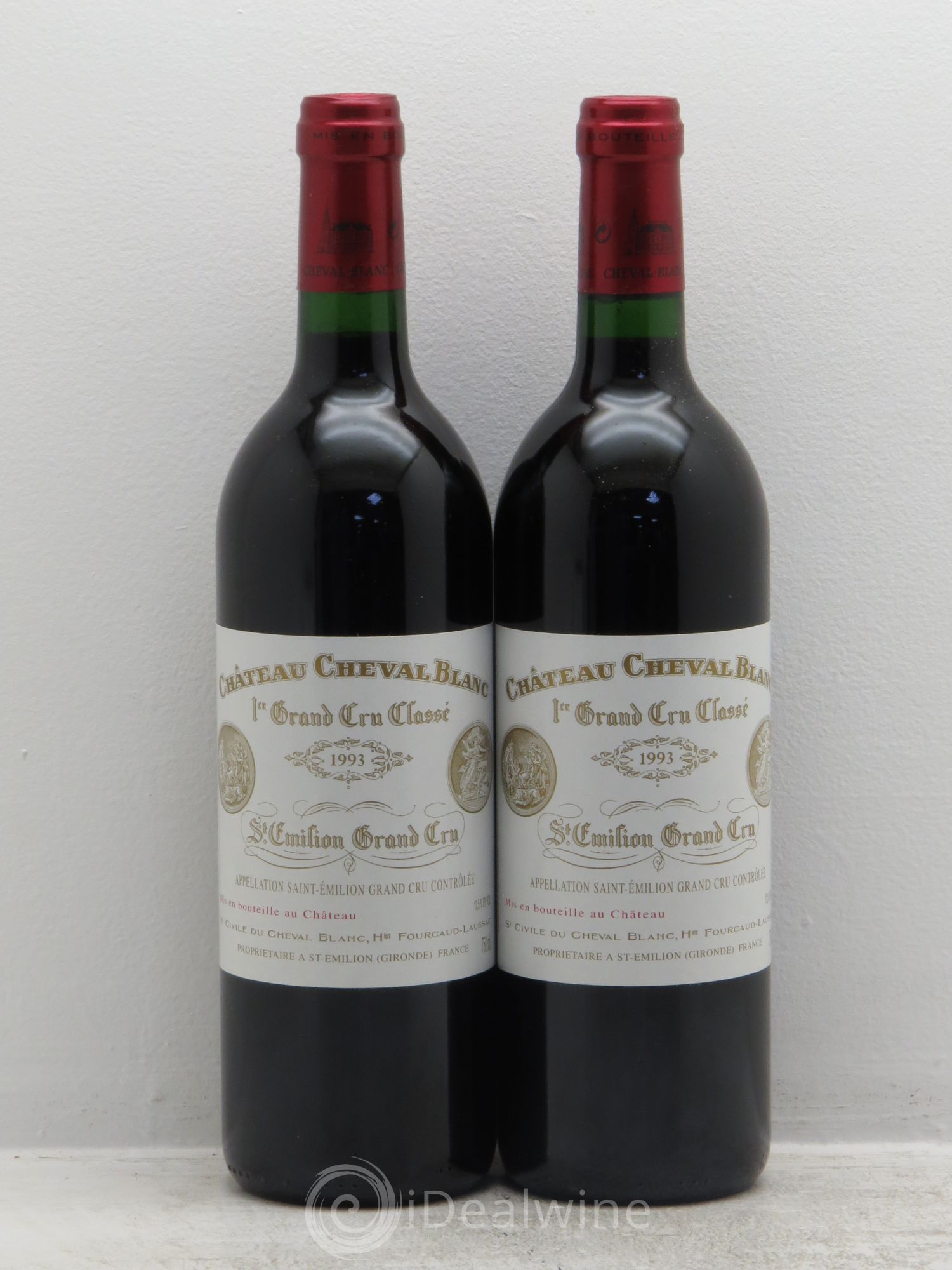 Château Cheval Blanc 1er Grand Cru Classé A 1993 - Lot de 2 bouteilles - 0