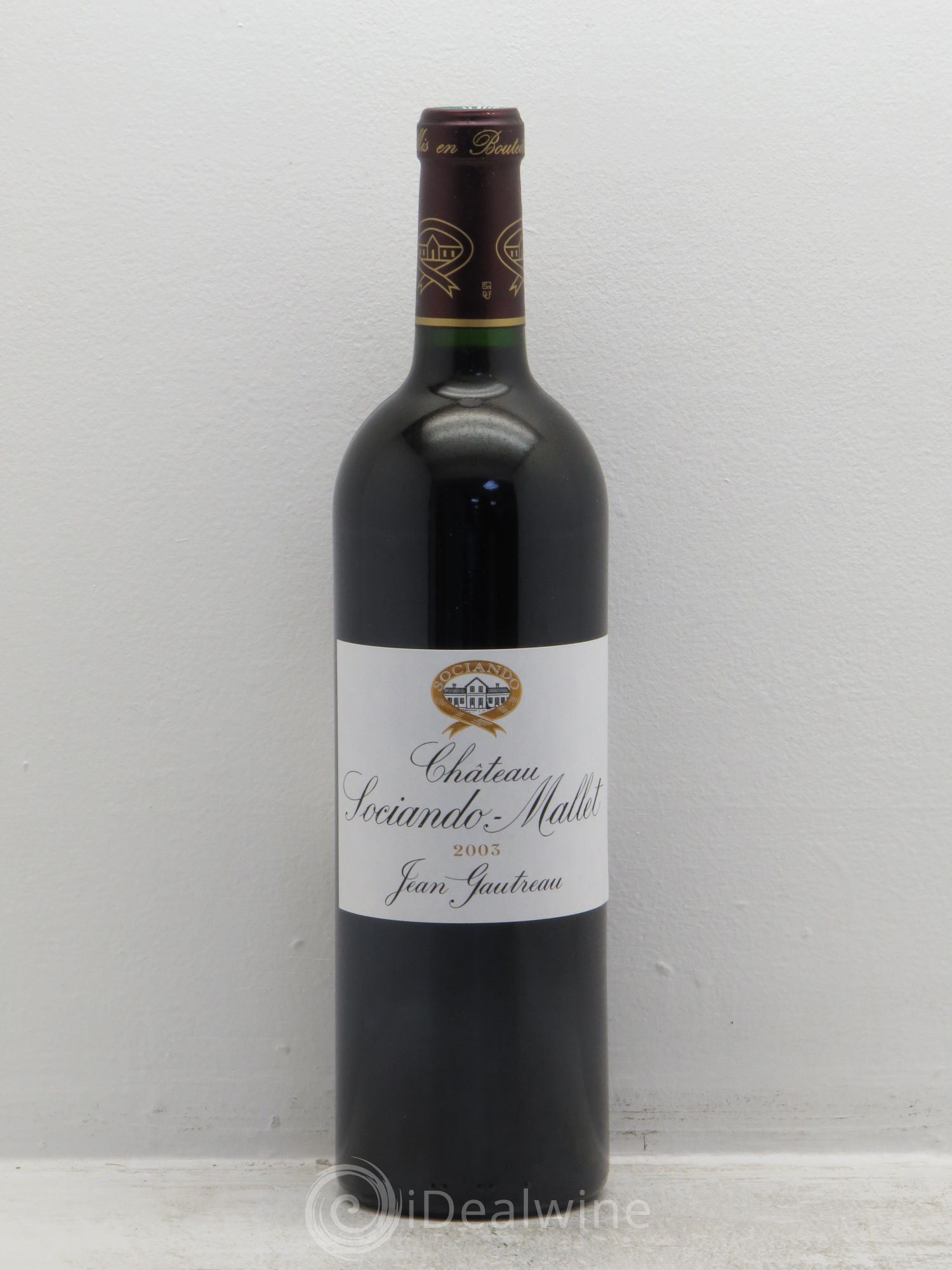 Château Sociando Mallet 2003 - Lot de 12 bouteilles - 0