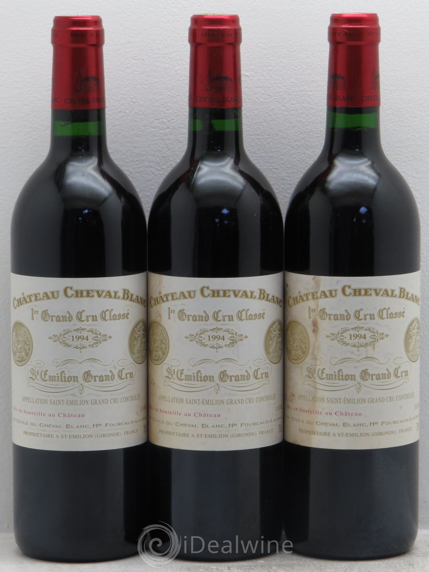 Château Cheval Blanc 1er Grand Cru Classé A 1994 - Lot de 3 bouteilles - 0