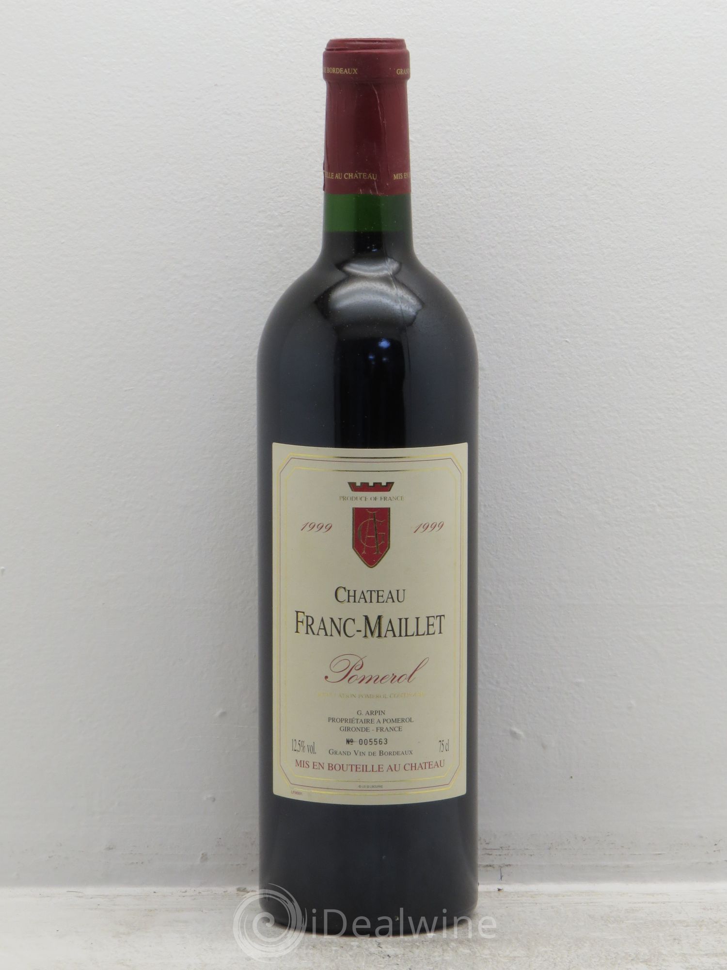 Pomerol Franc maillet 1999 - Lot de 12 bouteilles - 0
