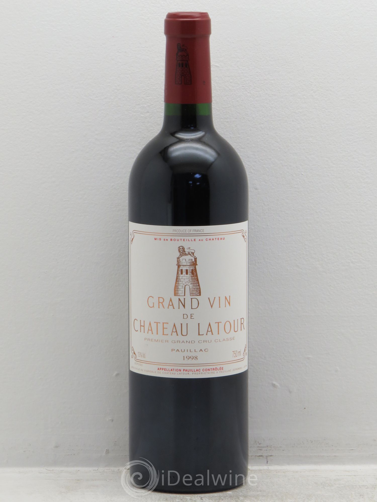 Château Latour 1er Grand Cru Classé 1998 - Lot de 1 bouteille - 0