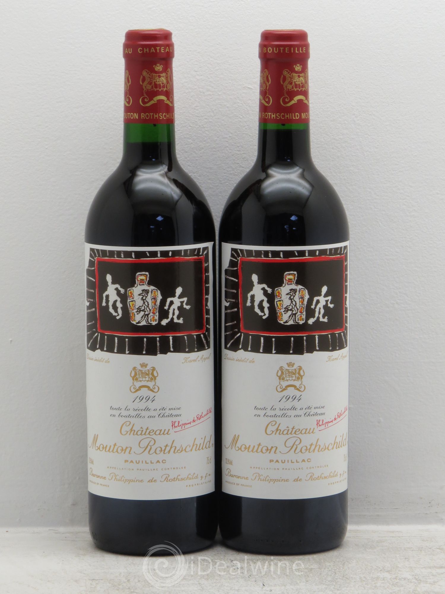 Château Mouton Rothschild 1er Grand Cru Classé 1994 - Lot de 2 bouteilles - 0