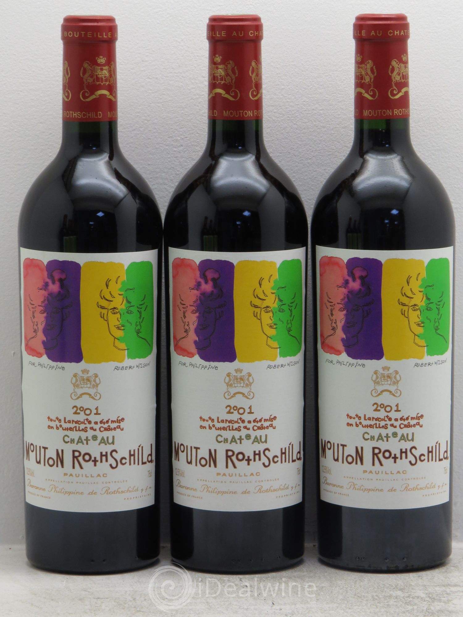 Château Mouton Rothschild 1er Grand Cru Classé 2001 - Lot de 6 bouteilles - 1