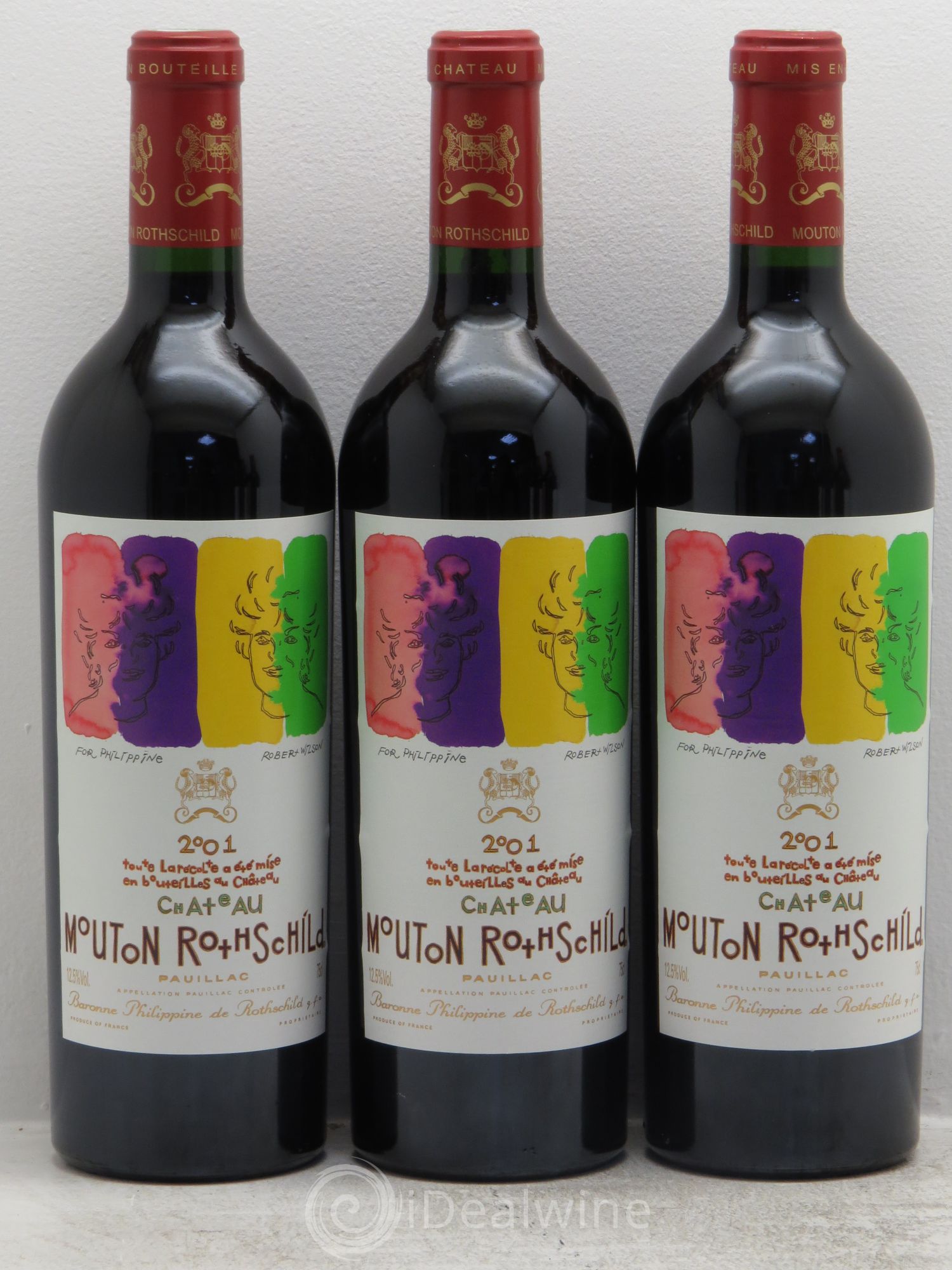 Château Mouton Rothschild 1er Grand Cru Classé 2001 - Lot de 6 bouteilles - 2