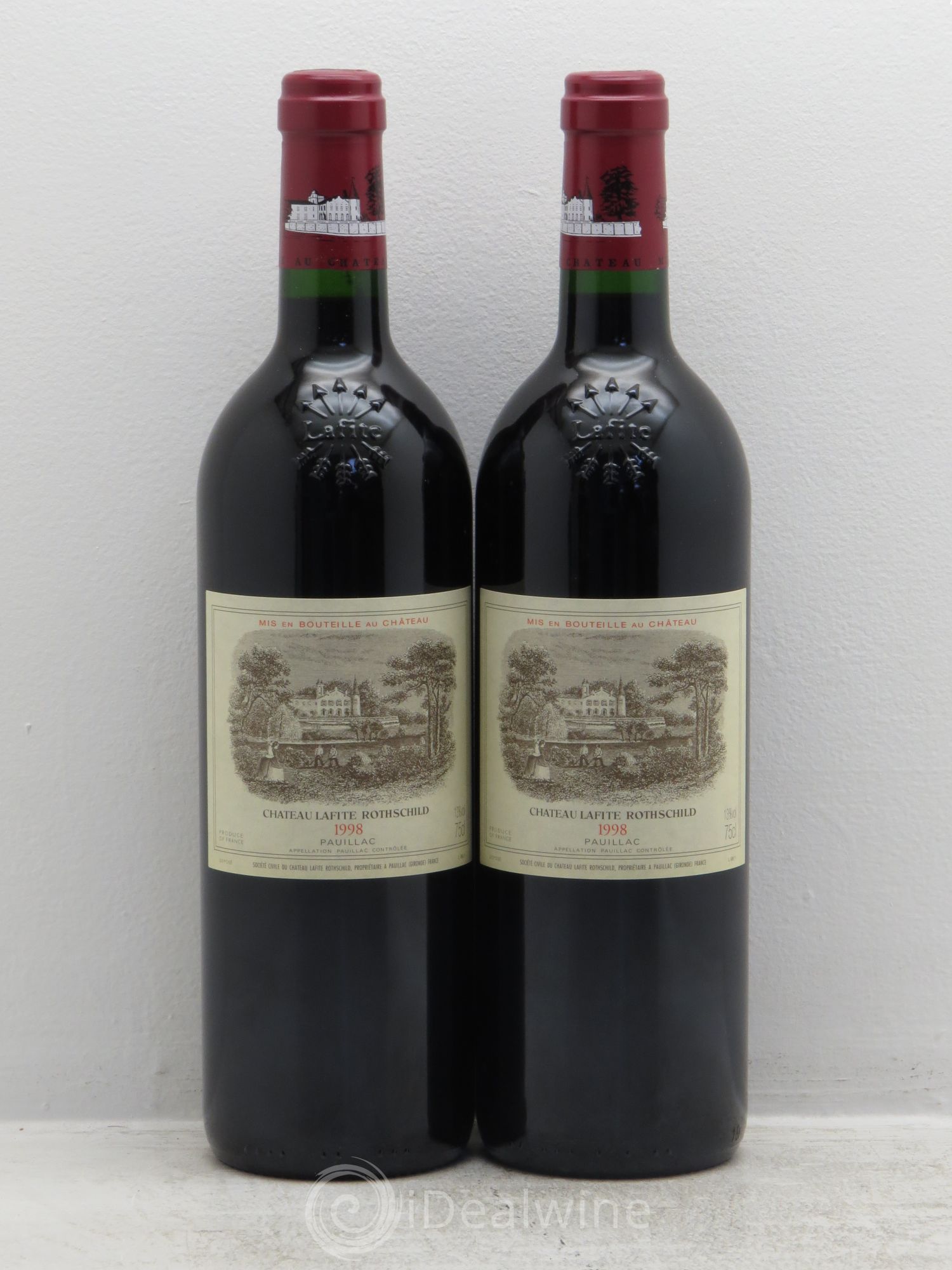 Château Lafite Rothschild 1er Grand Cru Classé 1998 - Lot de 2 bouteilles - 0