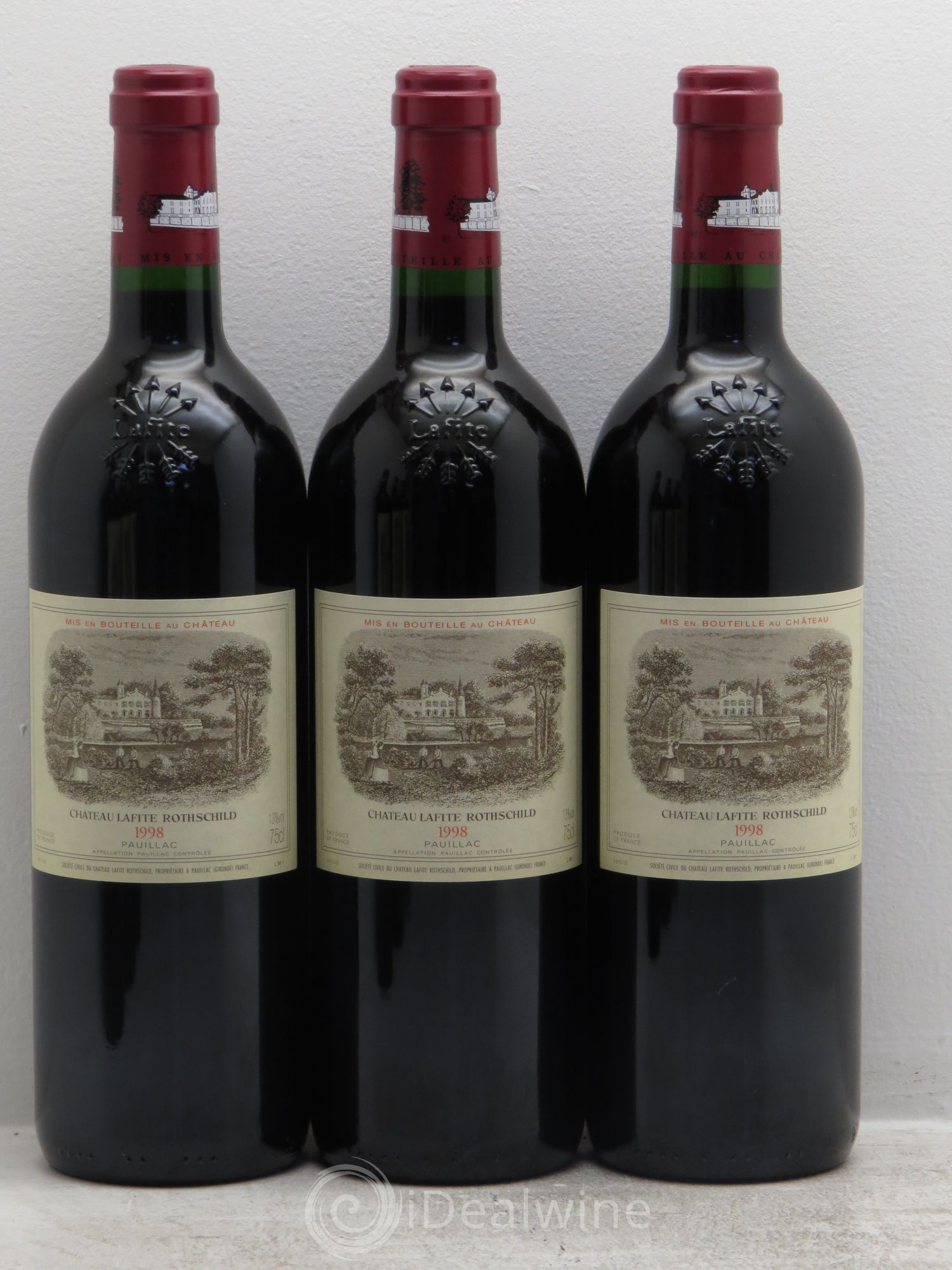 Château Lafite Rothschild 1er Grand Cru Classé 1998 - Lot de 6 bouteilles - 1