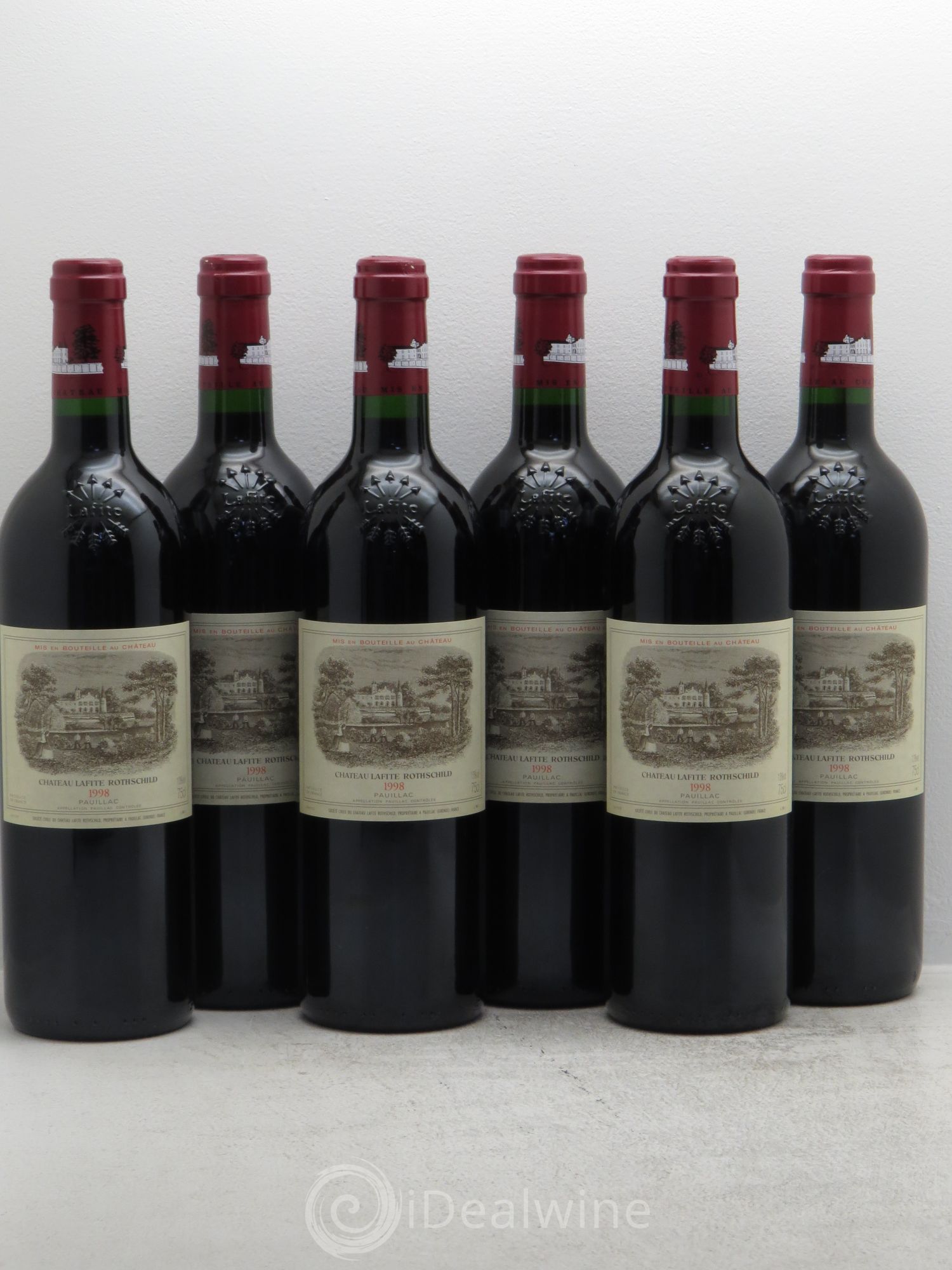 Château Lafite Rothschild 1er Grand Cru Classé 1998 - Lot de 6 bouteilles - 0
