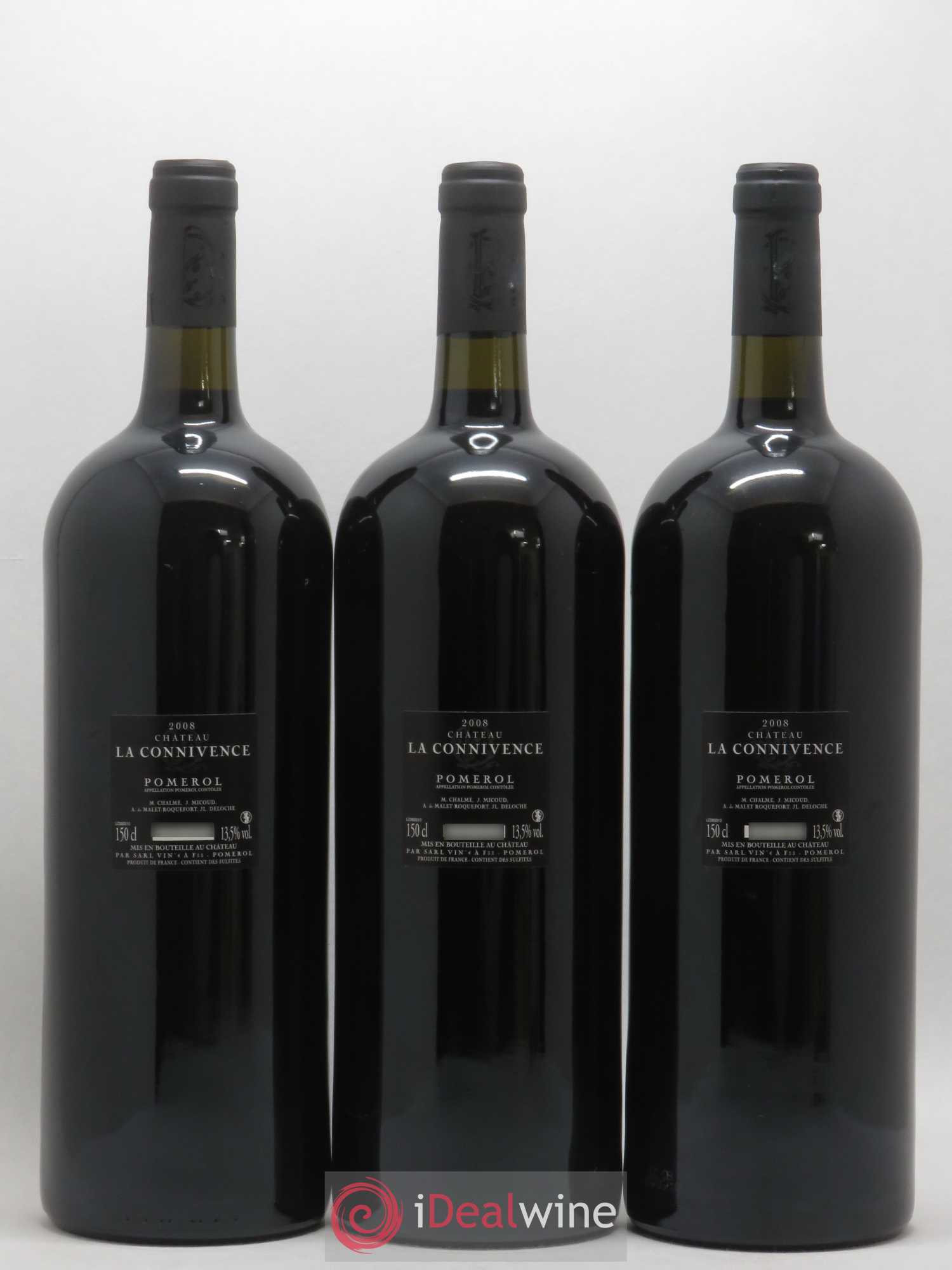 Pomerol La Connivence 2008 - Posten von 3 Magnum - 1