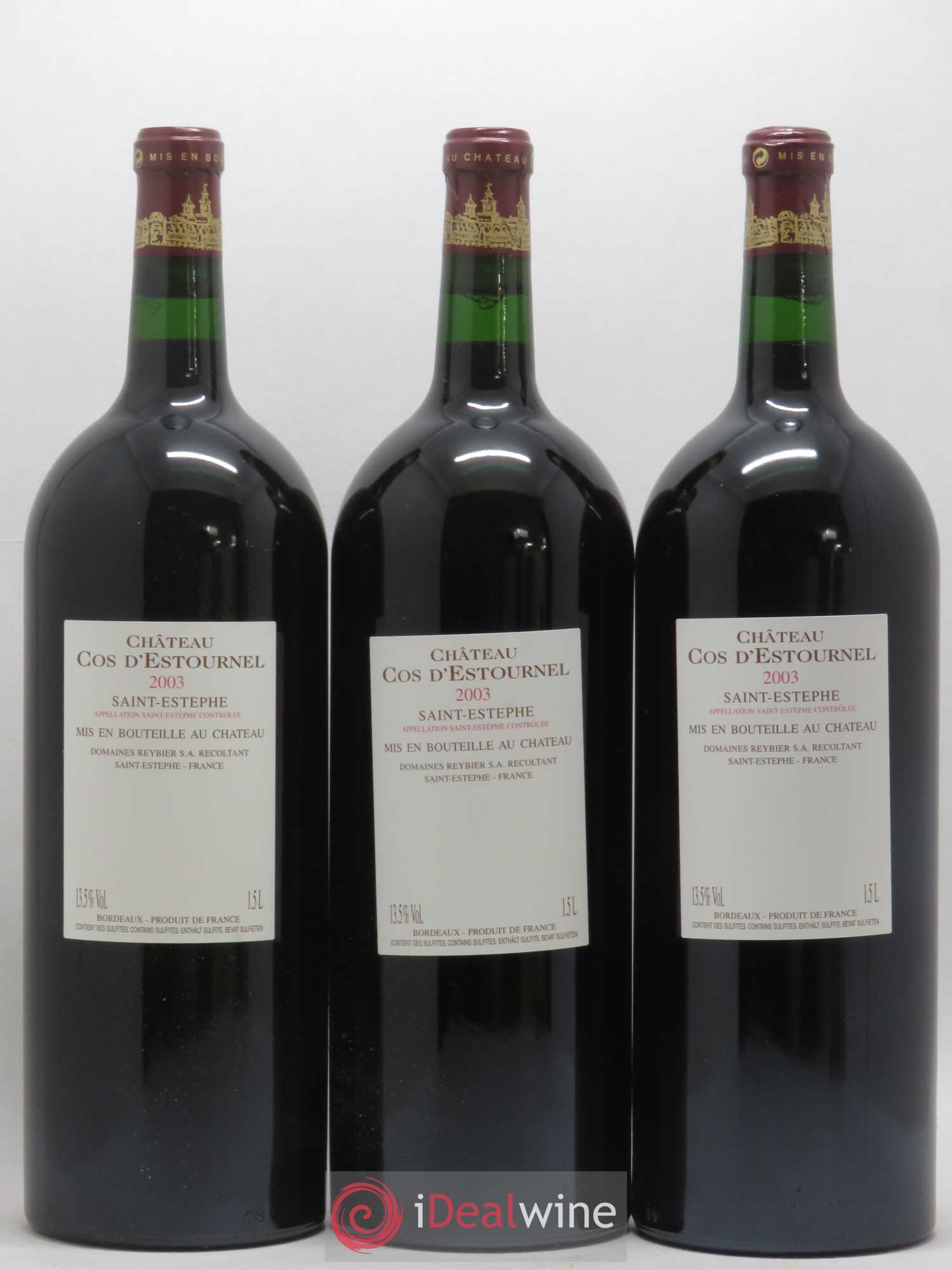 Cos d'Estournel 2ème Grand Cru Classé 2003 - Lot de 6 magnums - 4