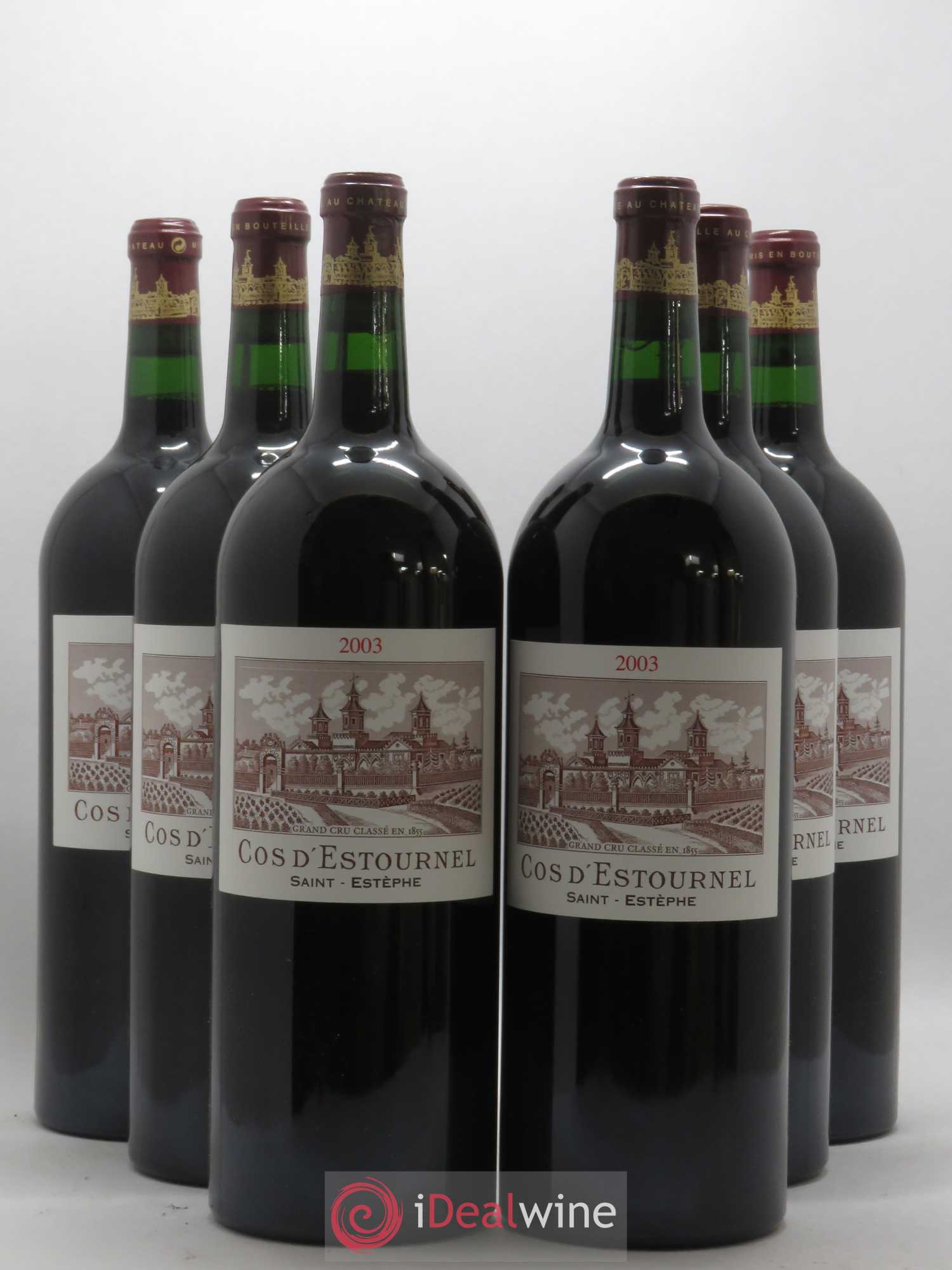 Cos d'Estournel 2ème Grand Cru Classé 2003 - Lot de 6 magnums - 0