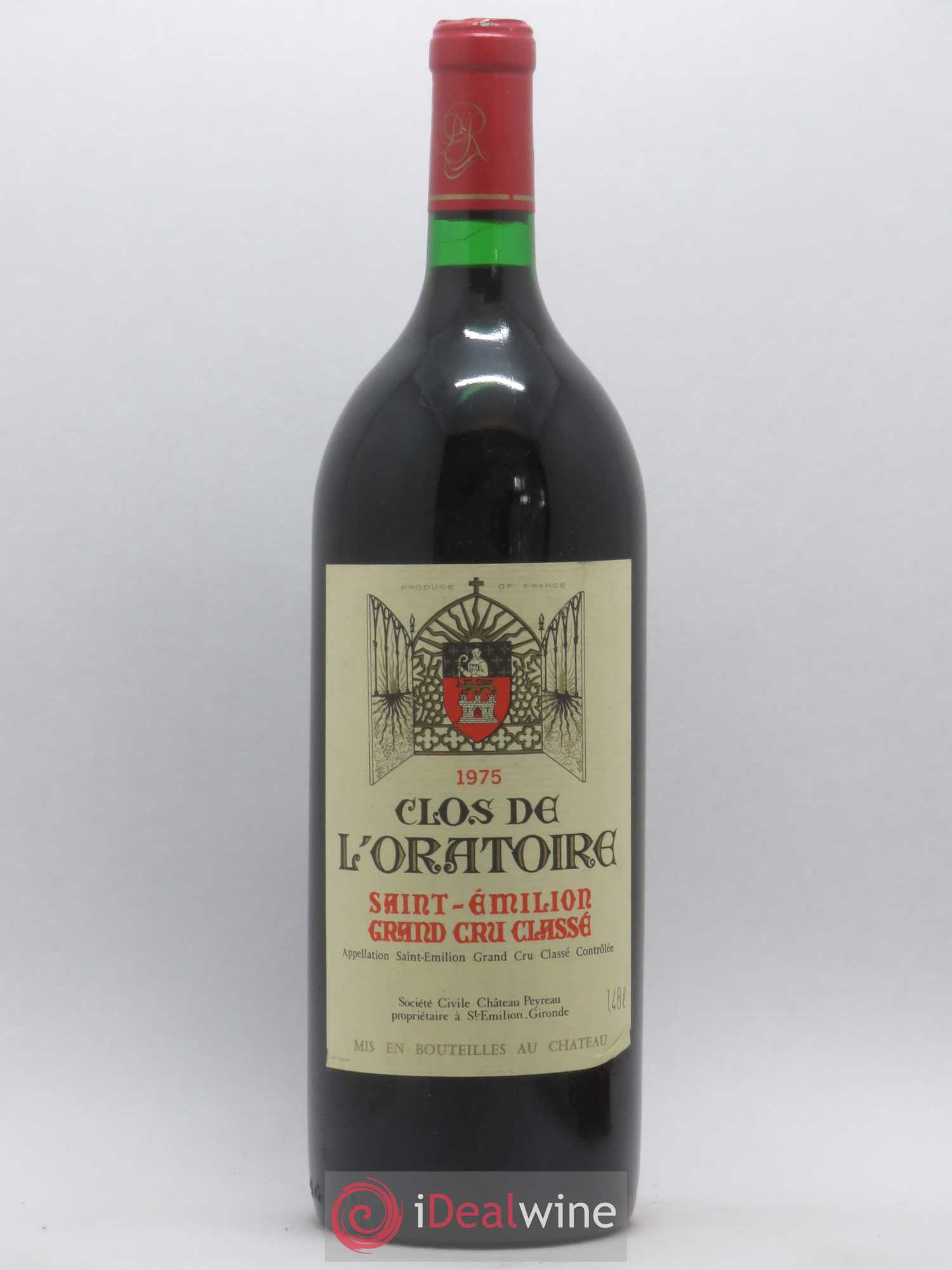 Clos de l'Oratoire Grand Cru Classé 1975 - Lot de 1 magnum - 0