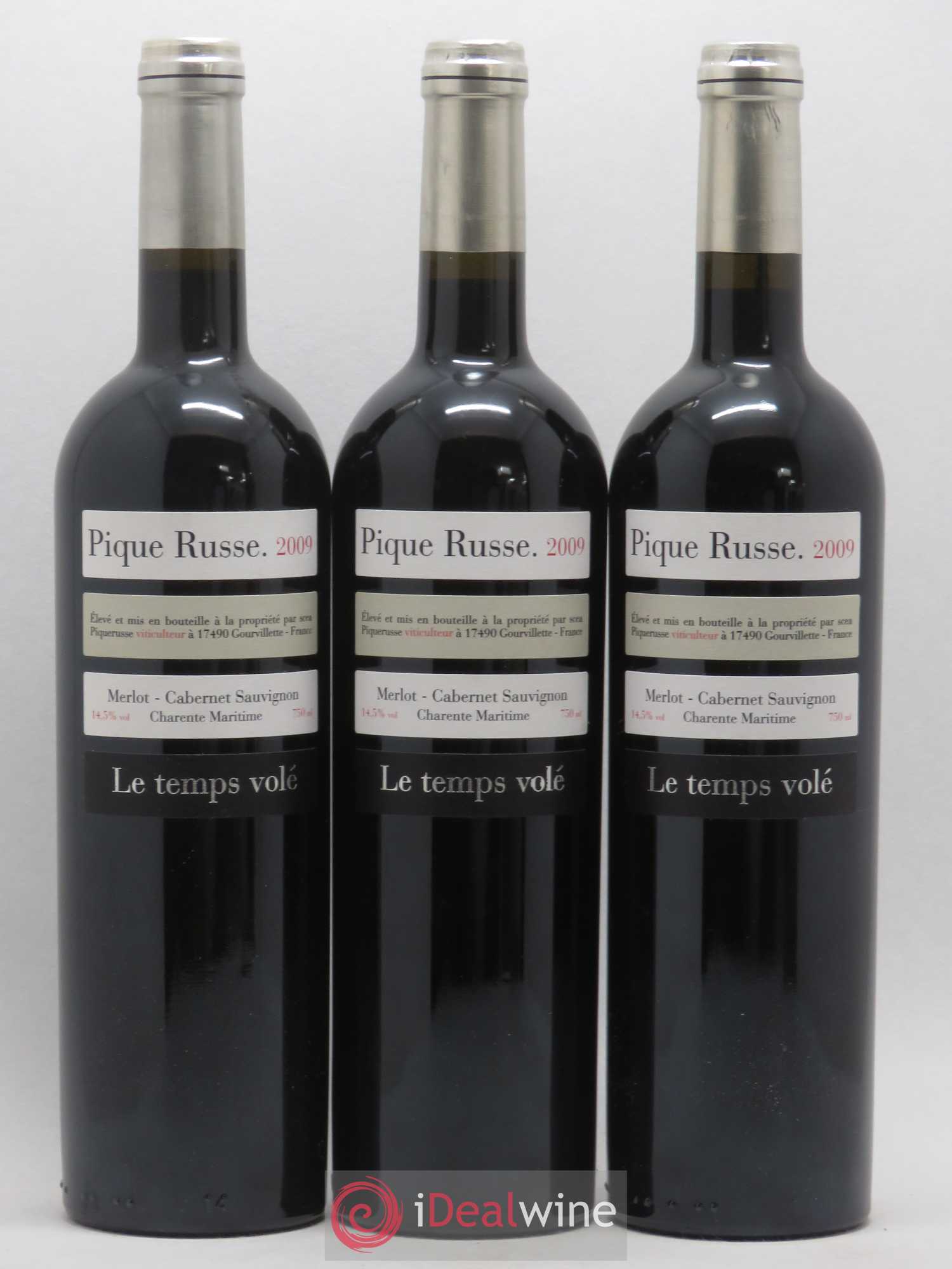Vin de France Charente Le Temps Volé Piqué Russe 2009 - Lot of 6 bottles - 2