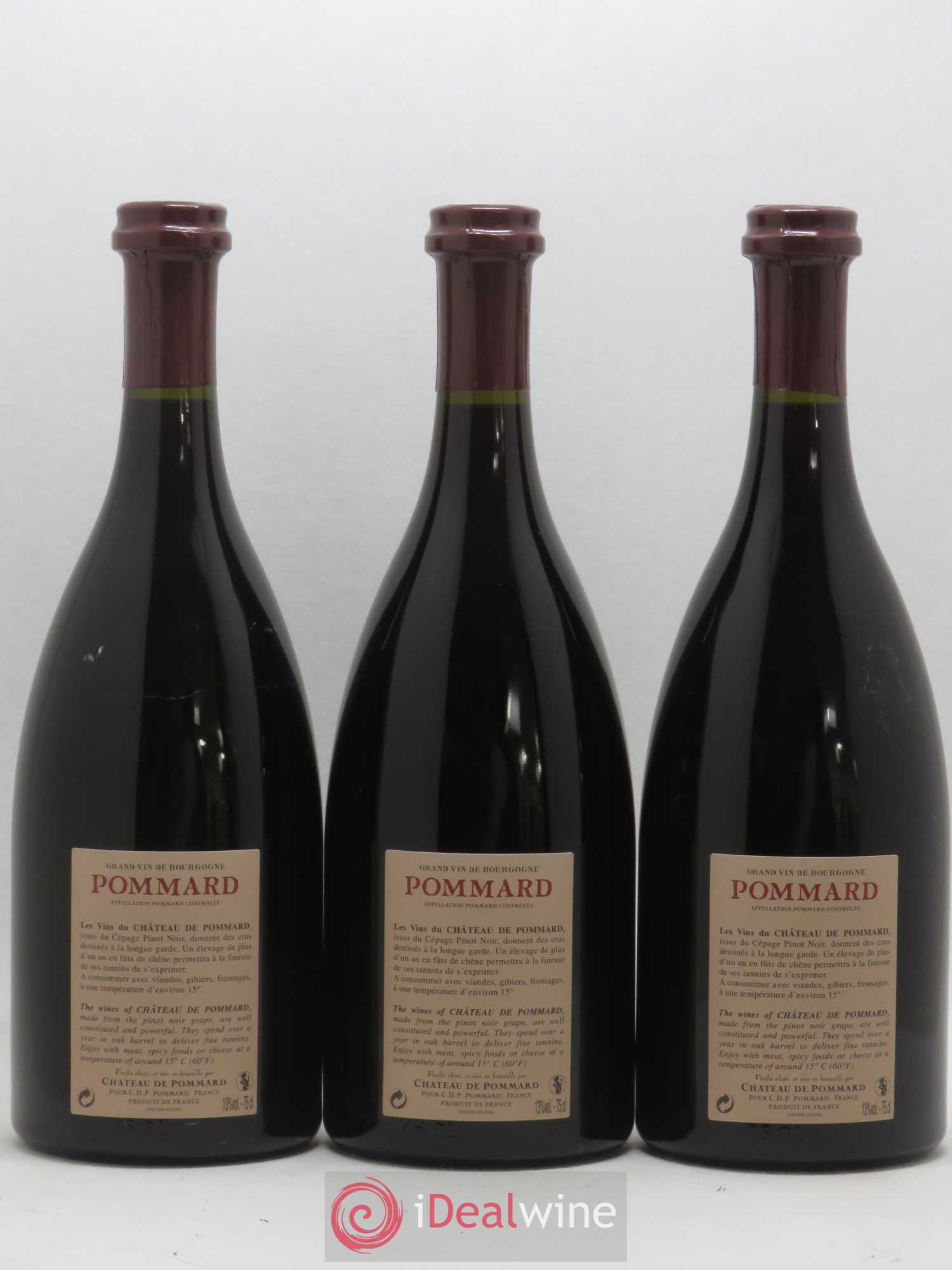 Pommard Château de Pommard 2006 - Lot de 3 bouteilles - 1