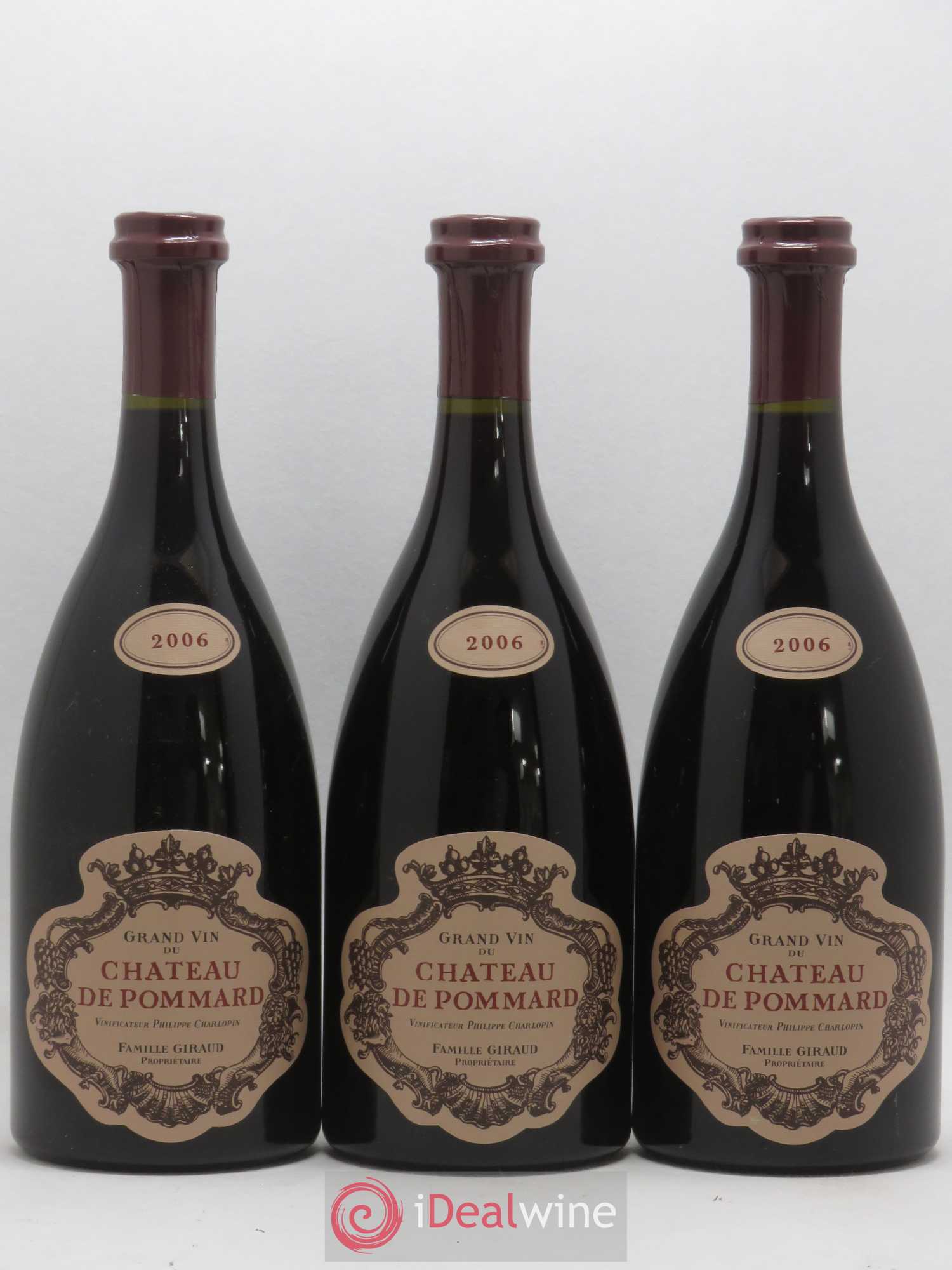 Pommard Château de Pommard 2006 - Lot de 3 bouteilles - 0