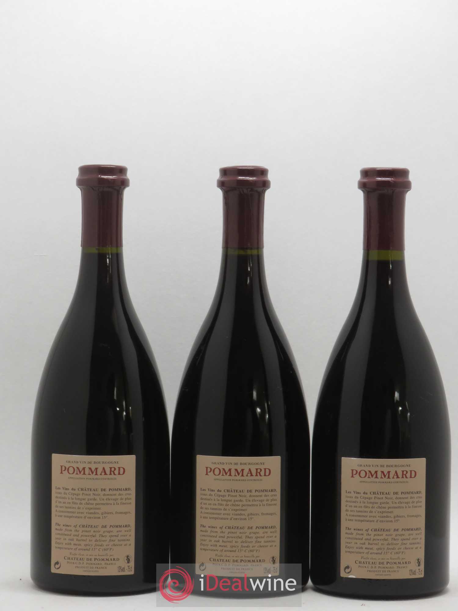 Pommard Château de Pommard 2006 - Lot de 3 bouteilles - 1