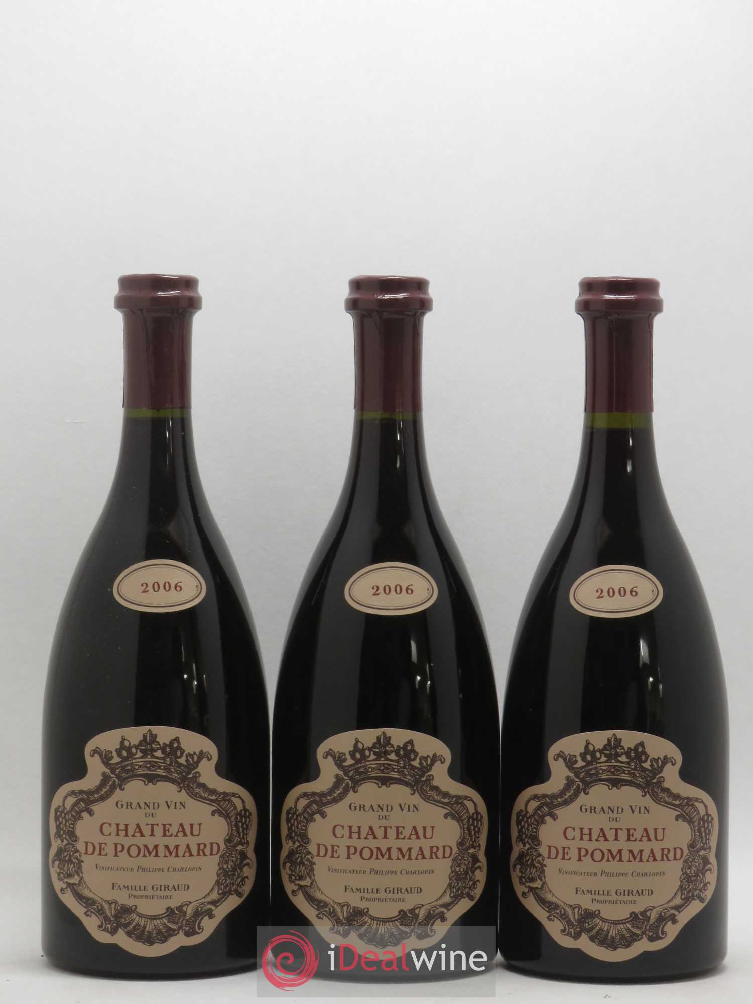 Pommard Château de Pommard 2006 - Lot de 3 bouteilles - 0