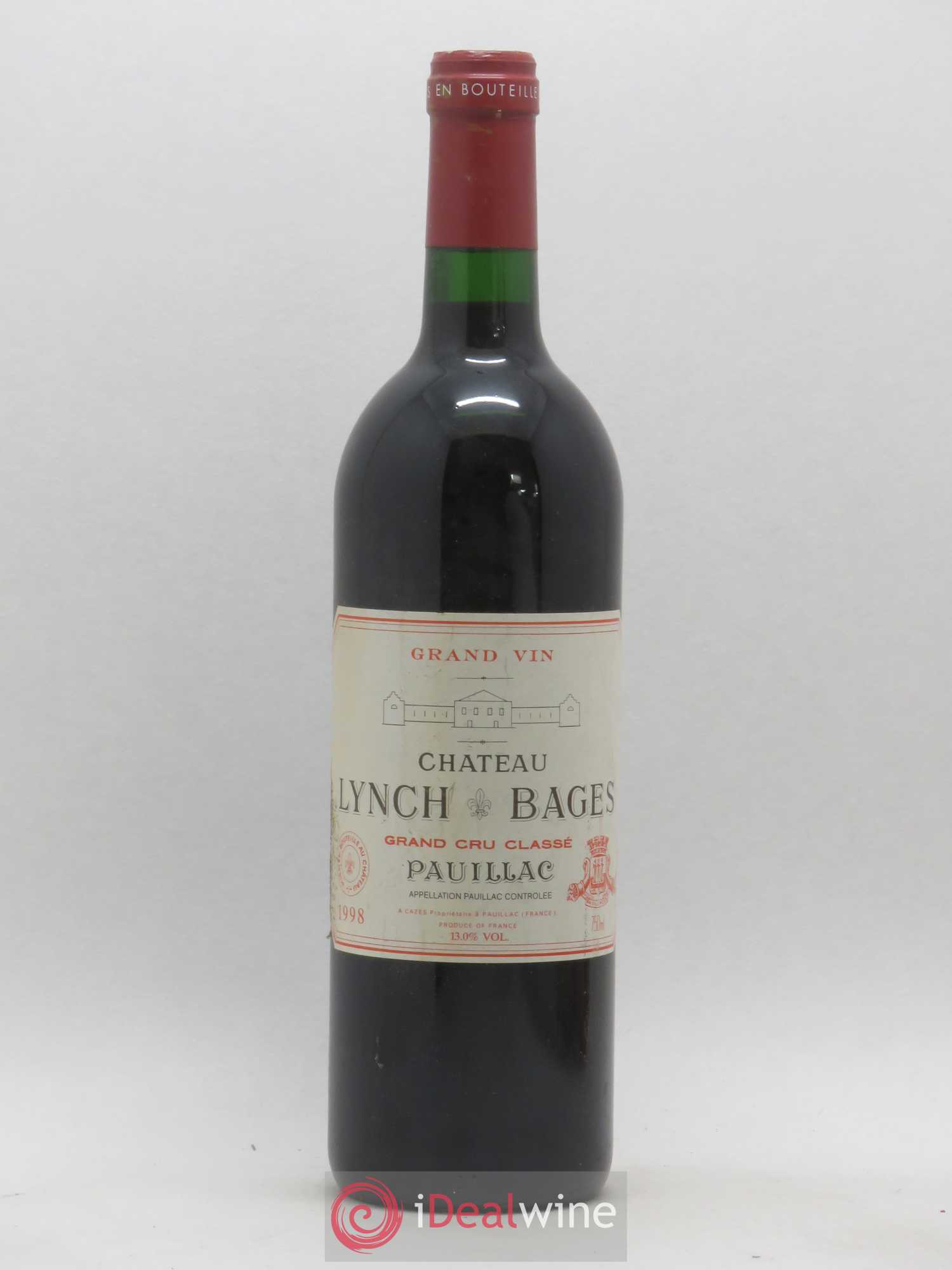 Château Lynch Bages 5ème Grand Cru Classé 1998 - Lot de 1 bouteille - 0