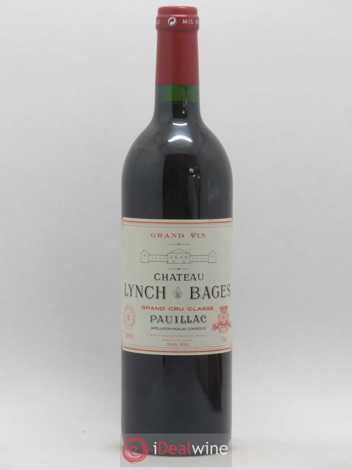 Château Lynch Bages 5ème Grand Cru Classé 2003 - Lot de 1 bouteille - 0