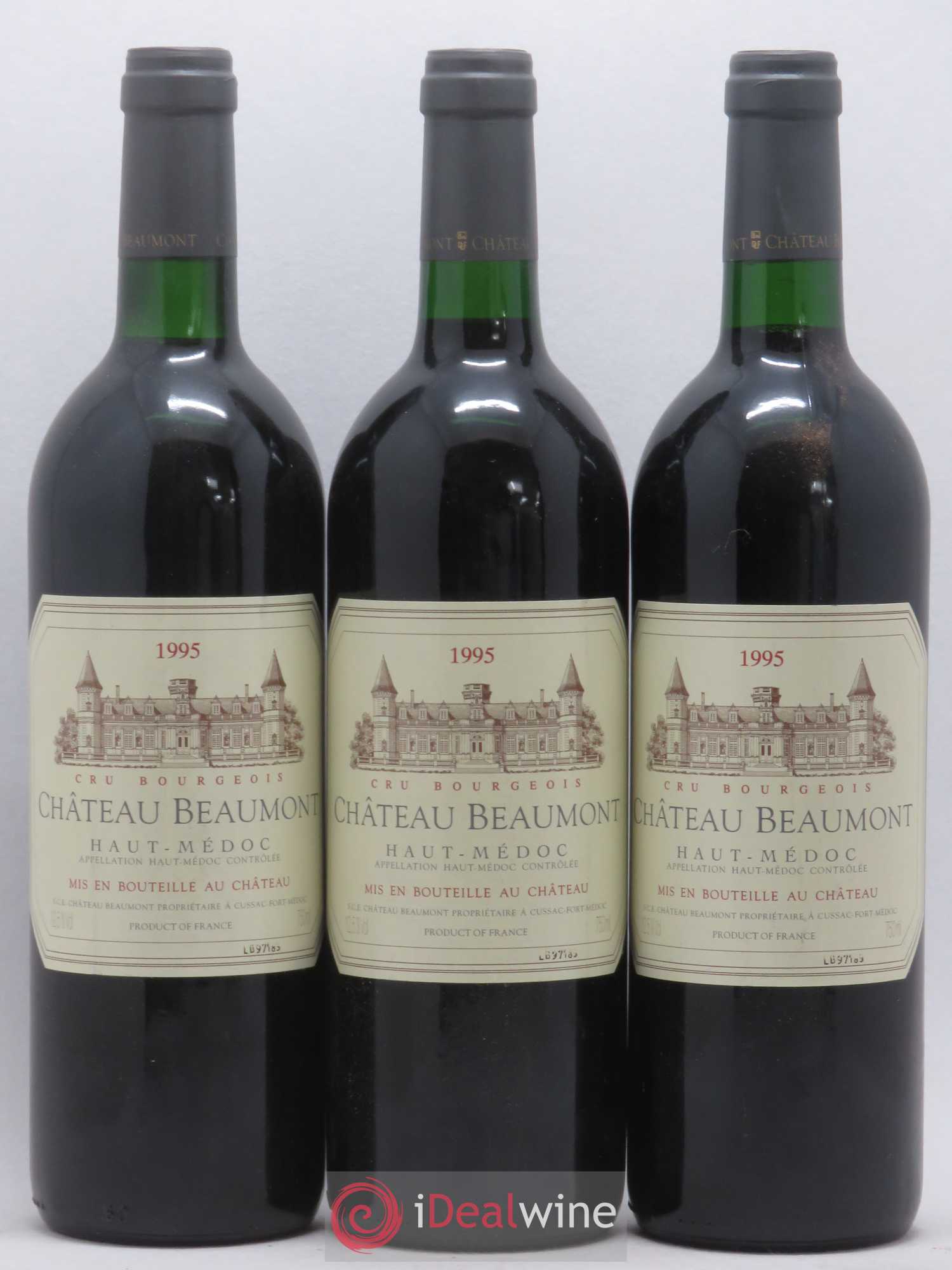 Château Beaumont Cru Bourgeois 1995 - Lot de 6 bouteilles - 1