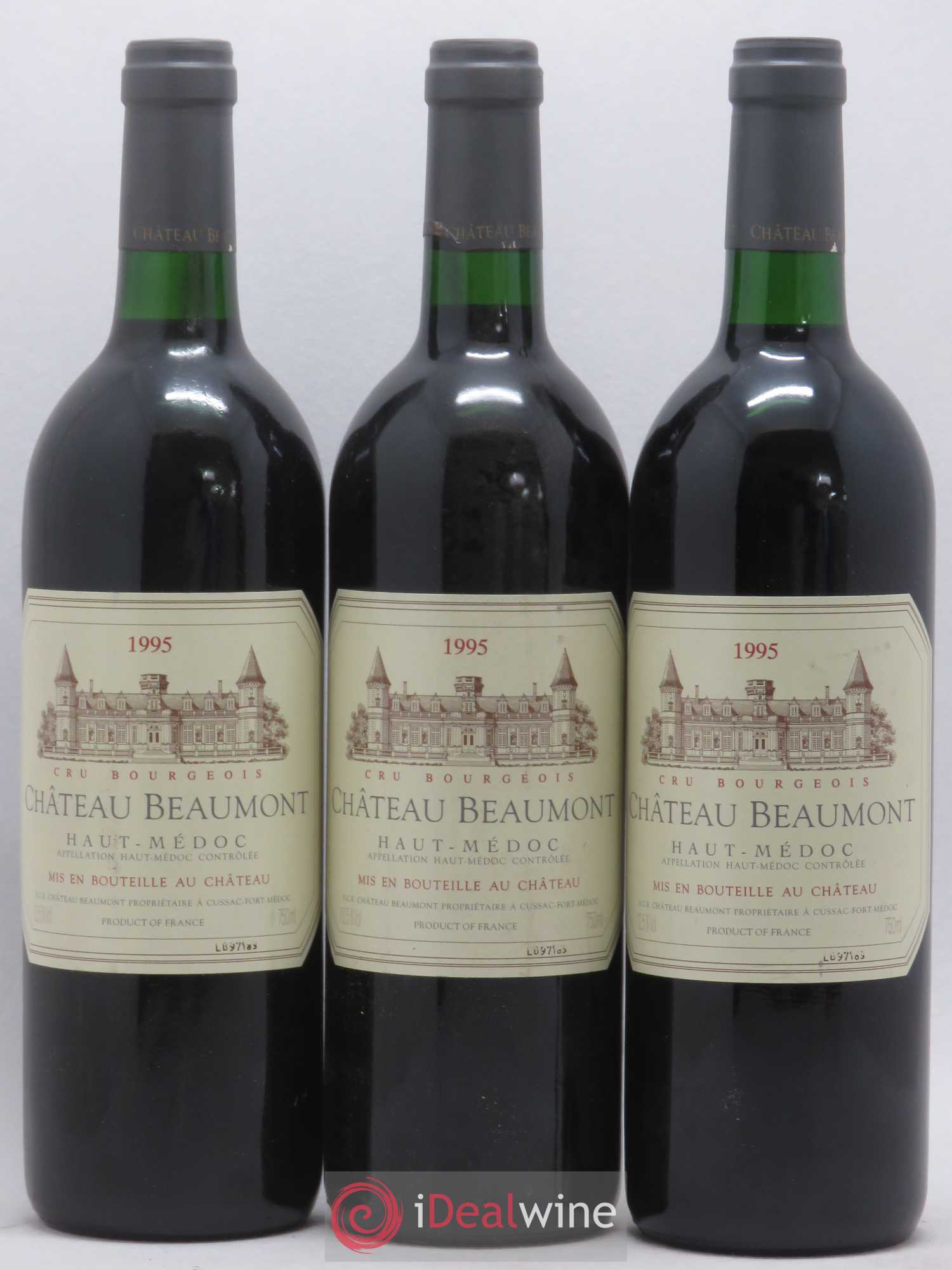 Château Beaumont Cru Bourgeois 1995 - Lot de 6 bouteilles - 2