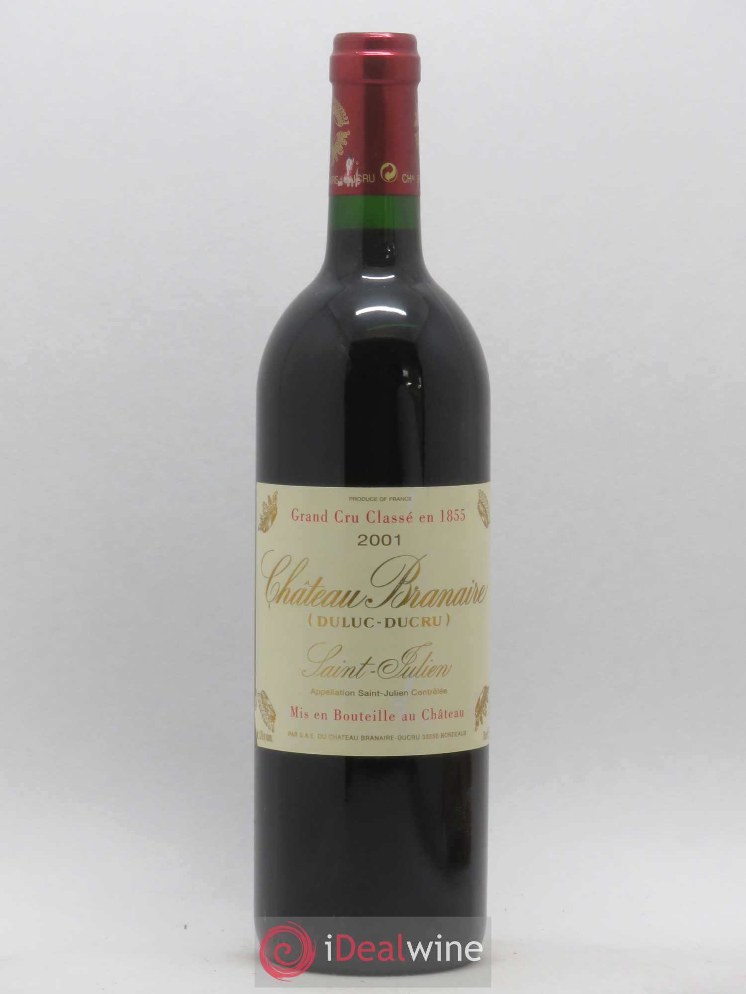 Château Branaire Ducru 4ème Grand Cru Classé 2001 - Lot de 1 bouteille - 0