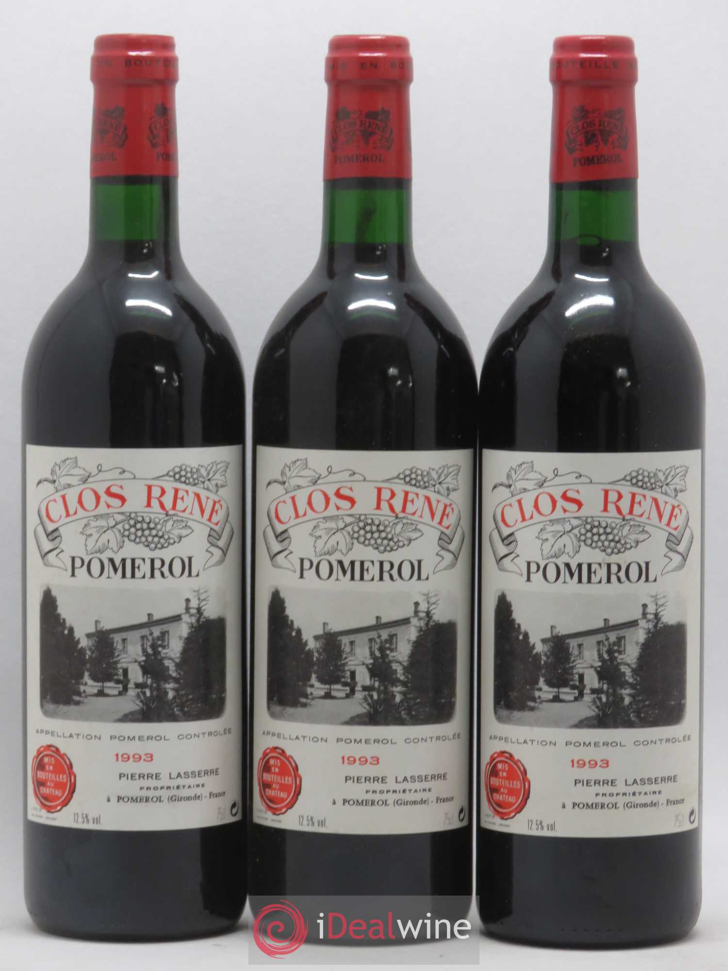 Clos René 1993 - Lot of 12 bottles - 1
