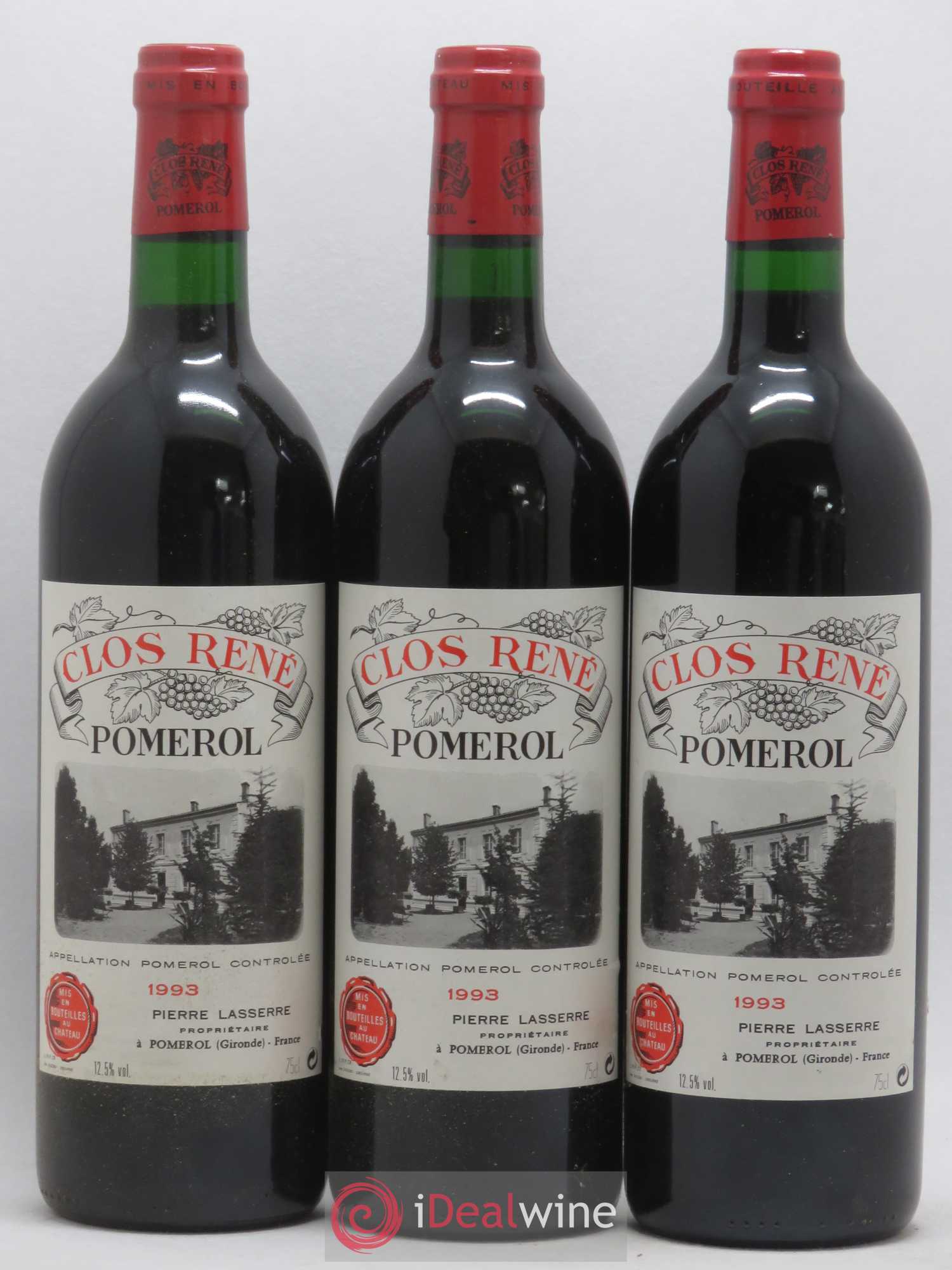 Clos René 1993 - Lot of 12 bottles - 3