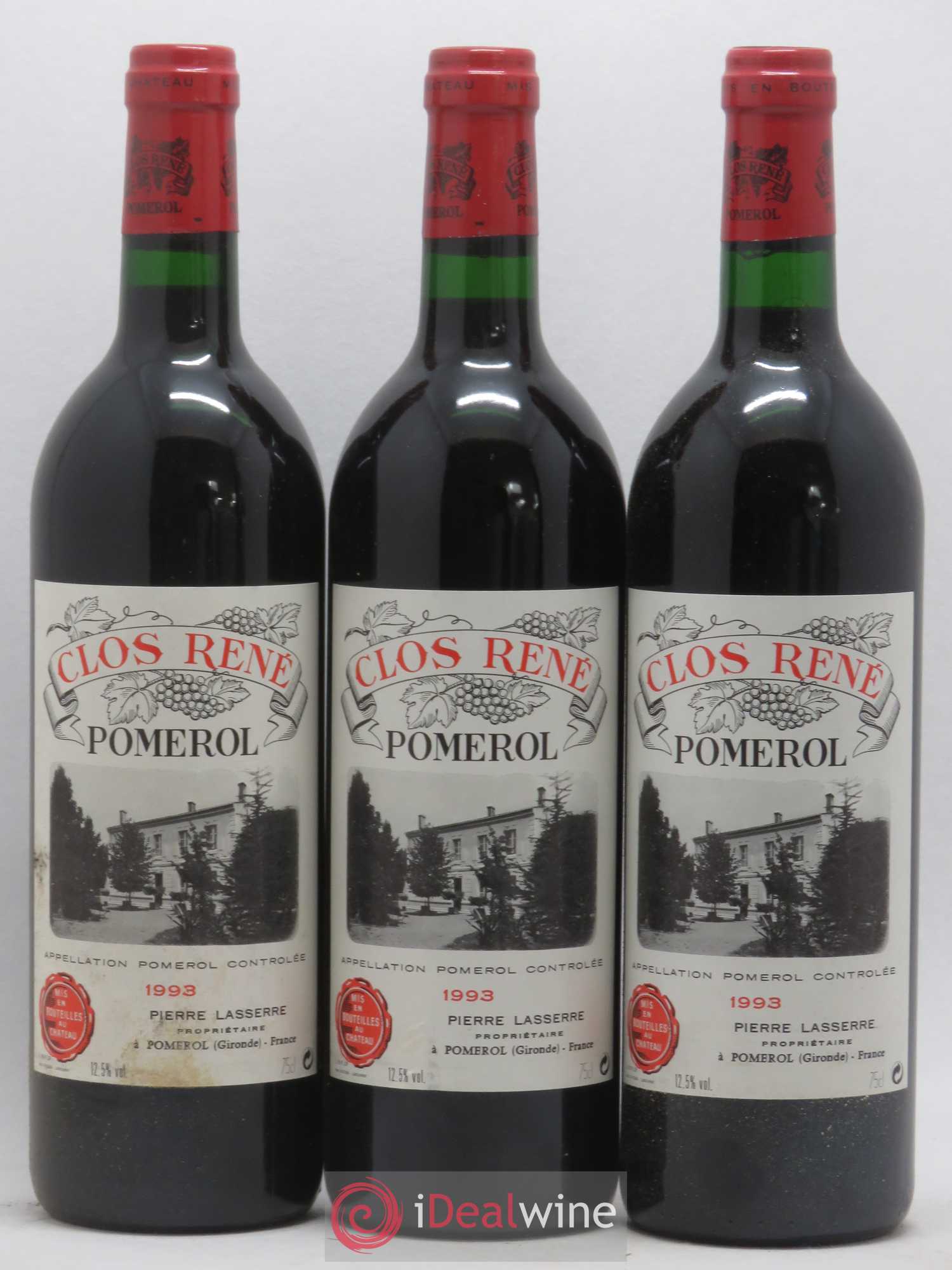 Clos René 1993 - Lot of 12 bottles - 4