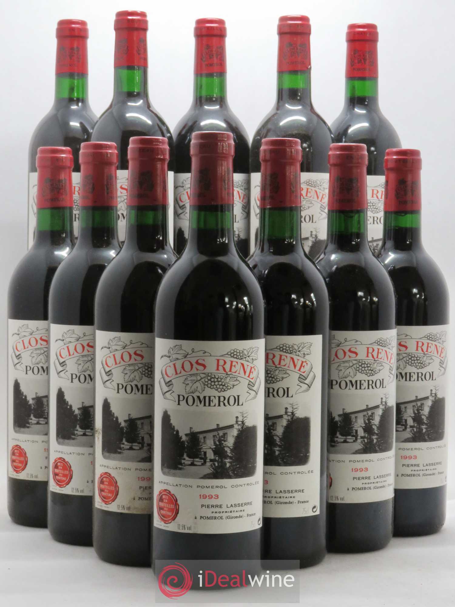 Clos René 1993 - Lot of 12 bottles - 0