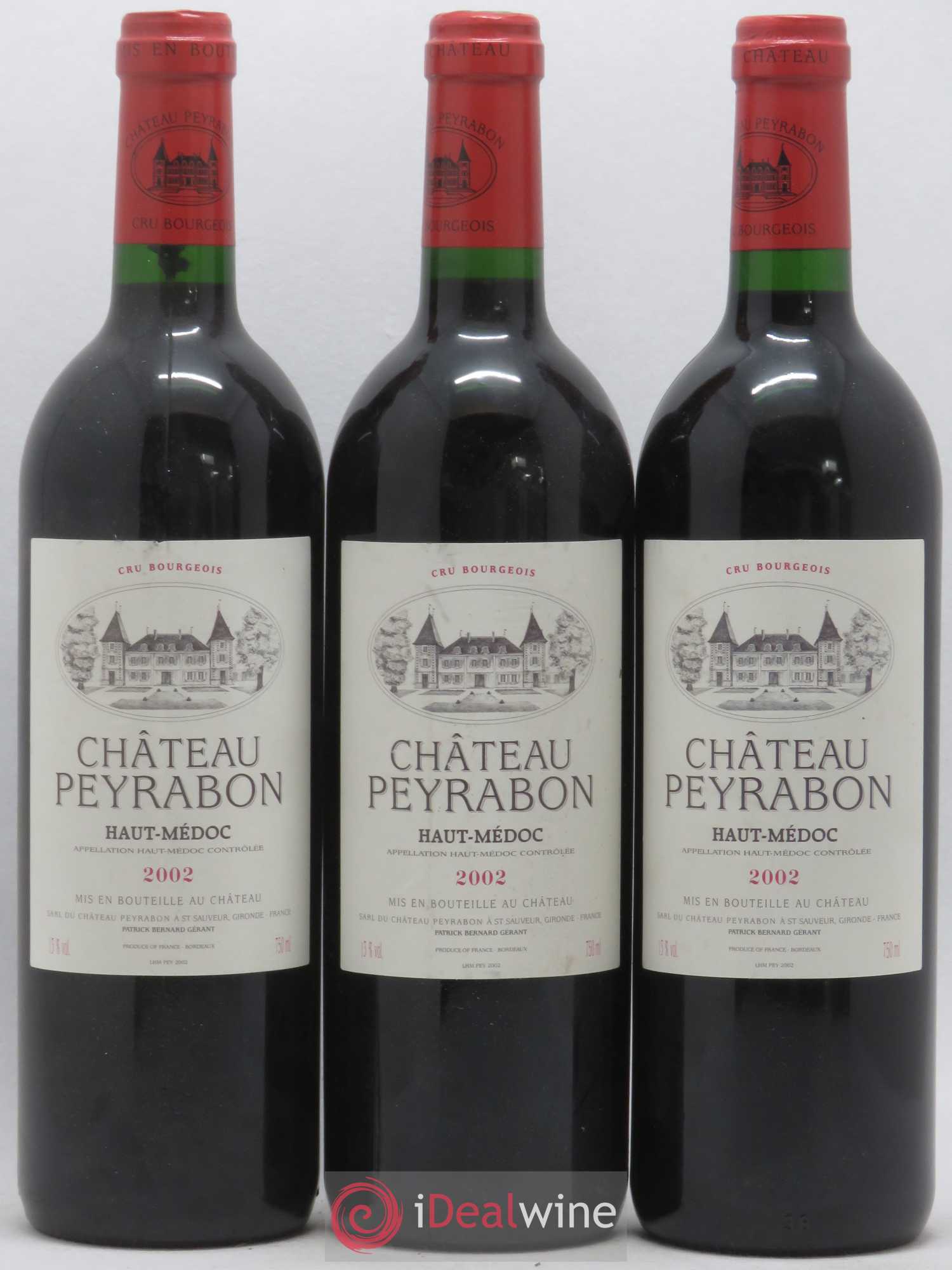 Château Peyrabon Cru Bourgeois 2002 - Lot de 6 bouteilles - 1