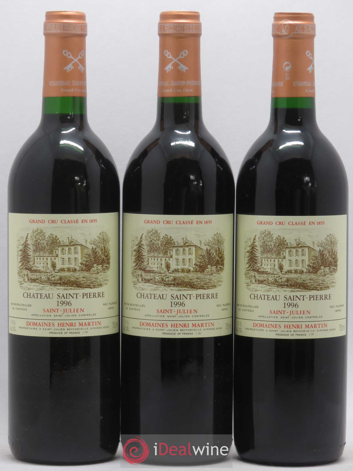 Château Saint-Pierre 4ème Grand Cru Classé 1996 - Lot de 12 bouteilles - 2