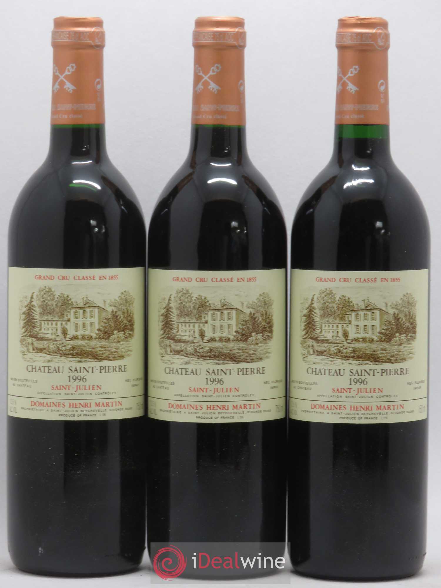 Château Saint-Pierre 4ème Grand Cru Classé 1996 - Lot de 12 bouteilles - 3