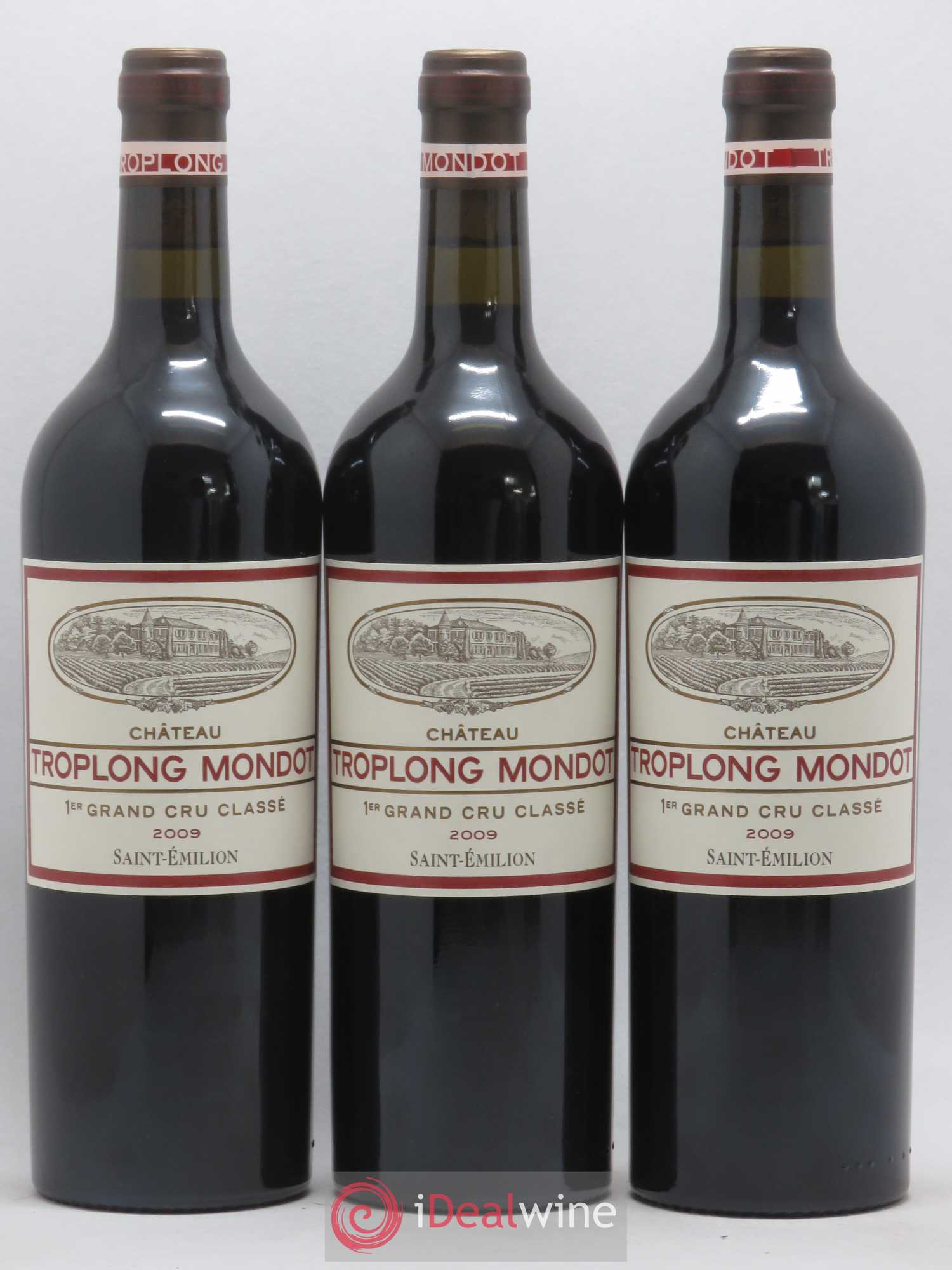 Château Troplong Mondot 1er Grand Cru Classé B 2009 - Lot de 12 bouteilles - 1