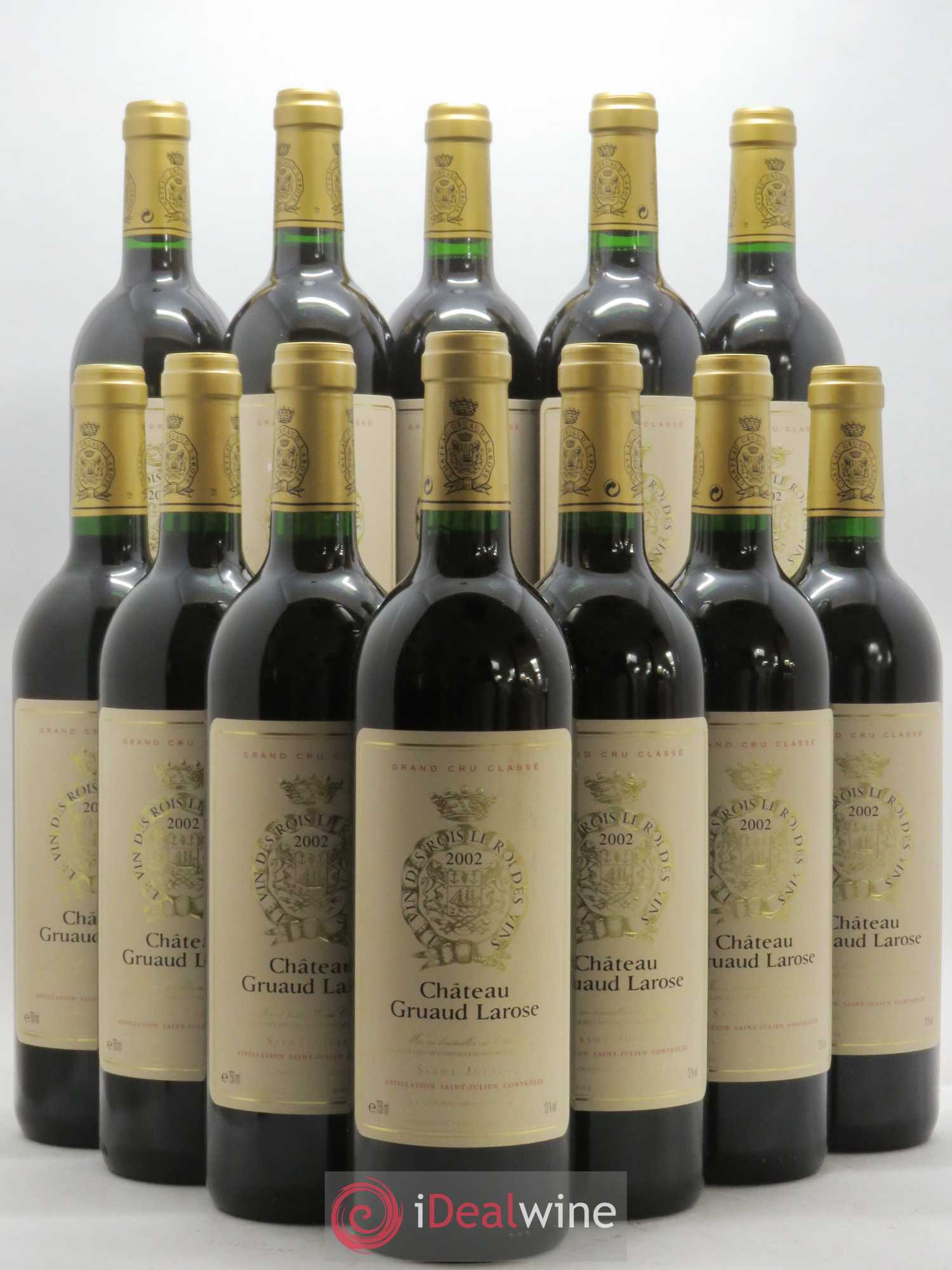 Château Gruaud Larose 2ème Grand Cru Classé 2002 - Lot de 12 bouteilles - 0